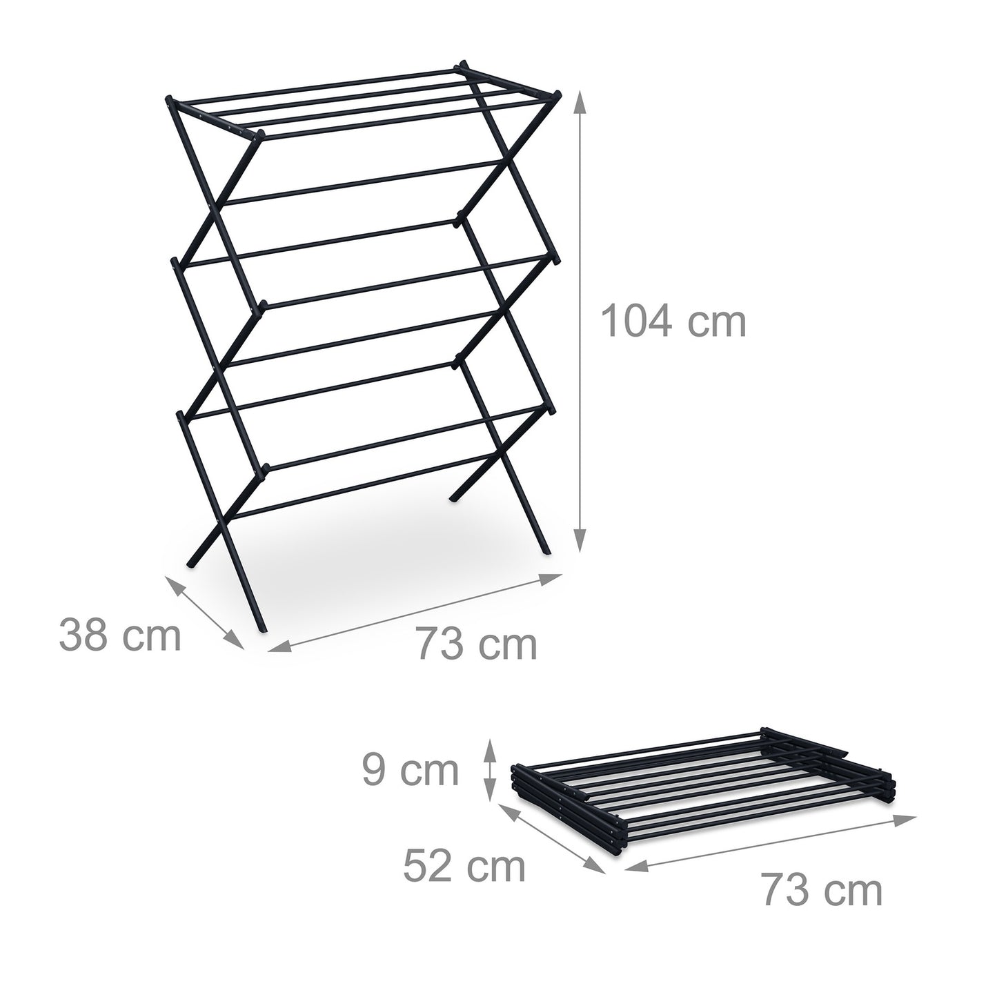 Folding tower clothes horse