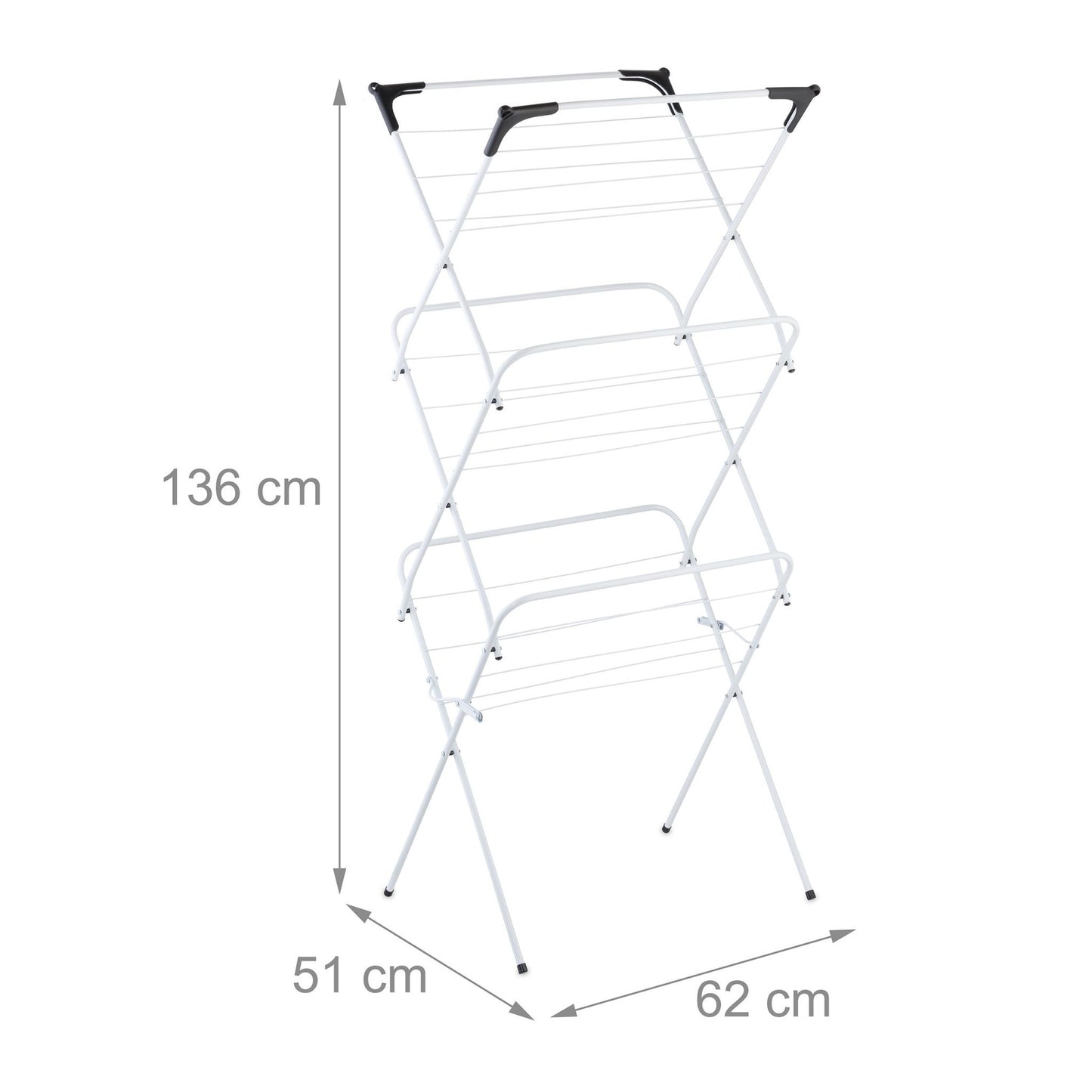 Folding tower clothes horse