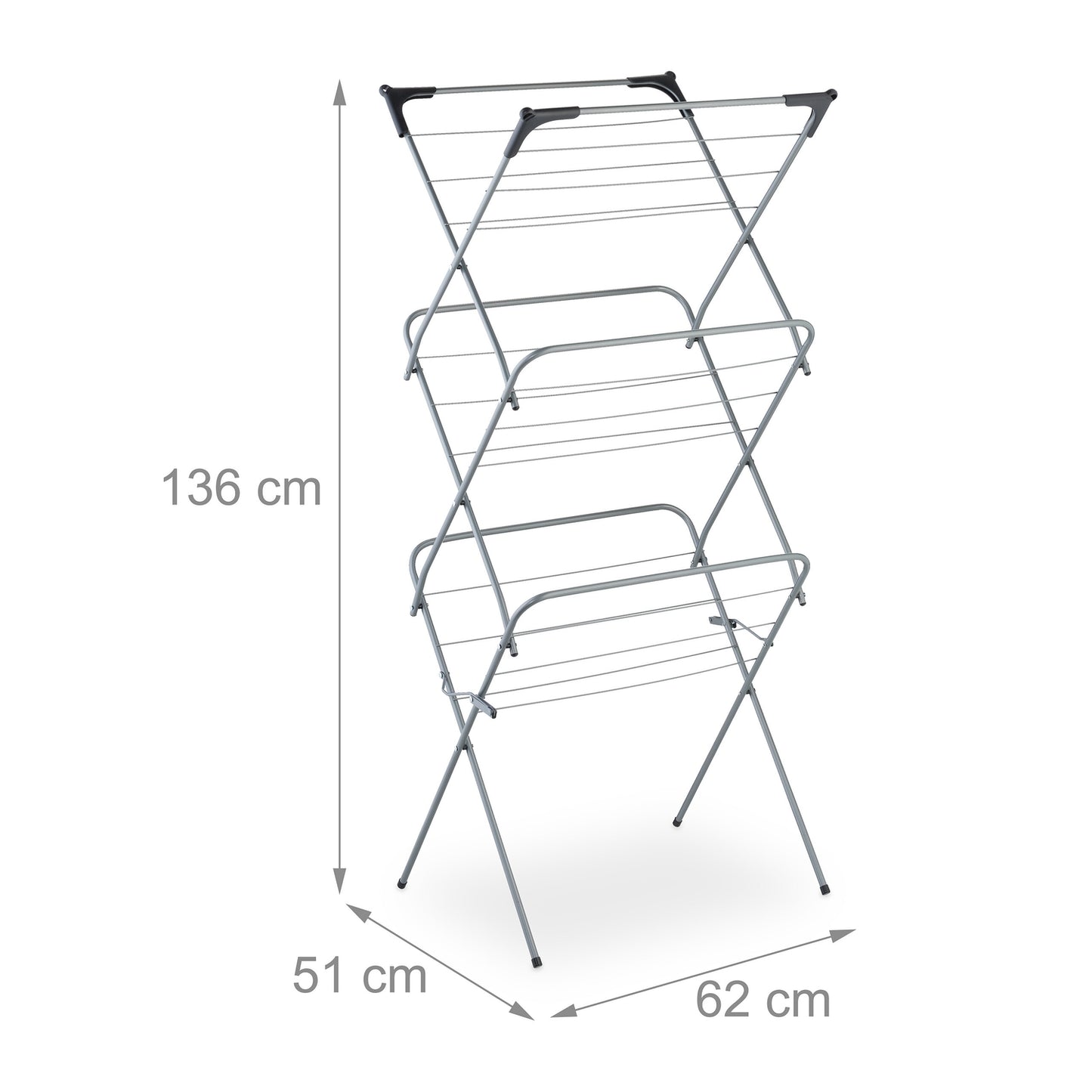 Folding tower clothes horse