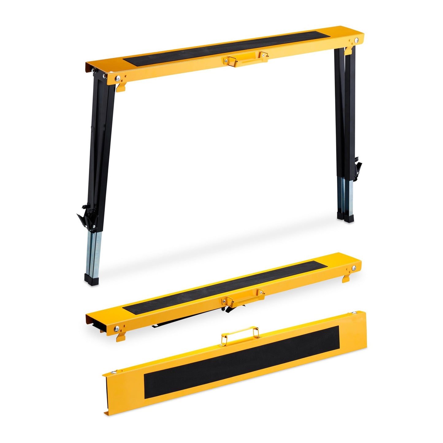 Folding trestle with carrying handle set of 2