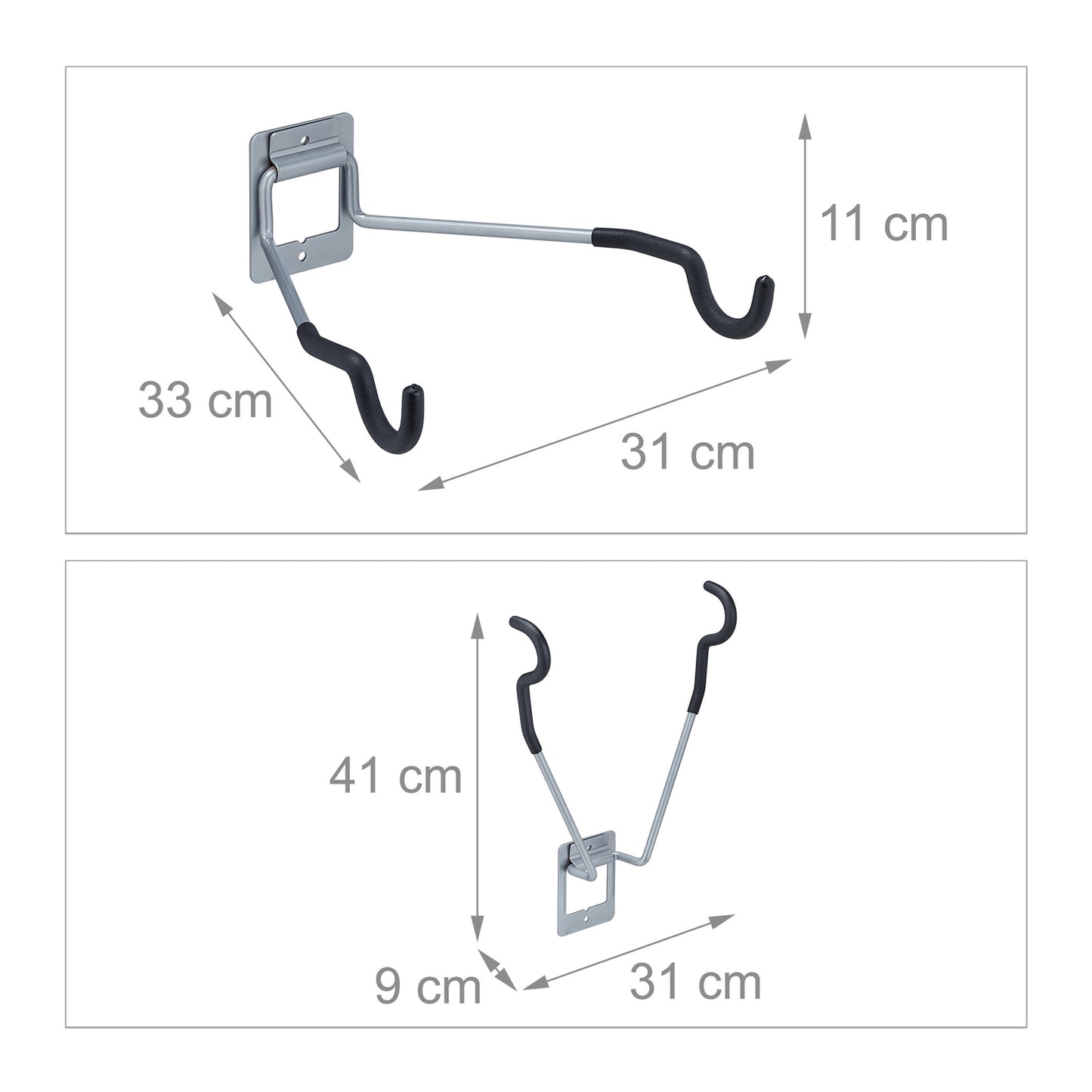 Folding wall bracket for bicycle