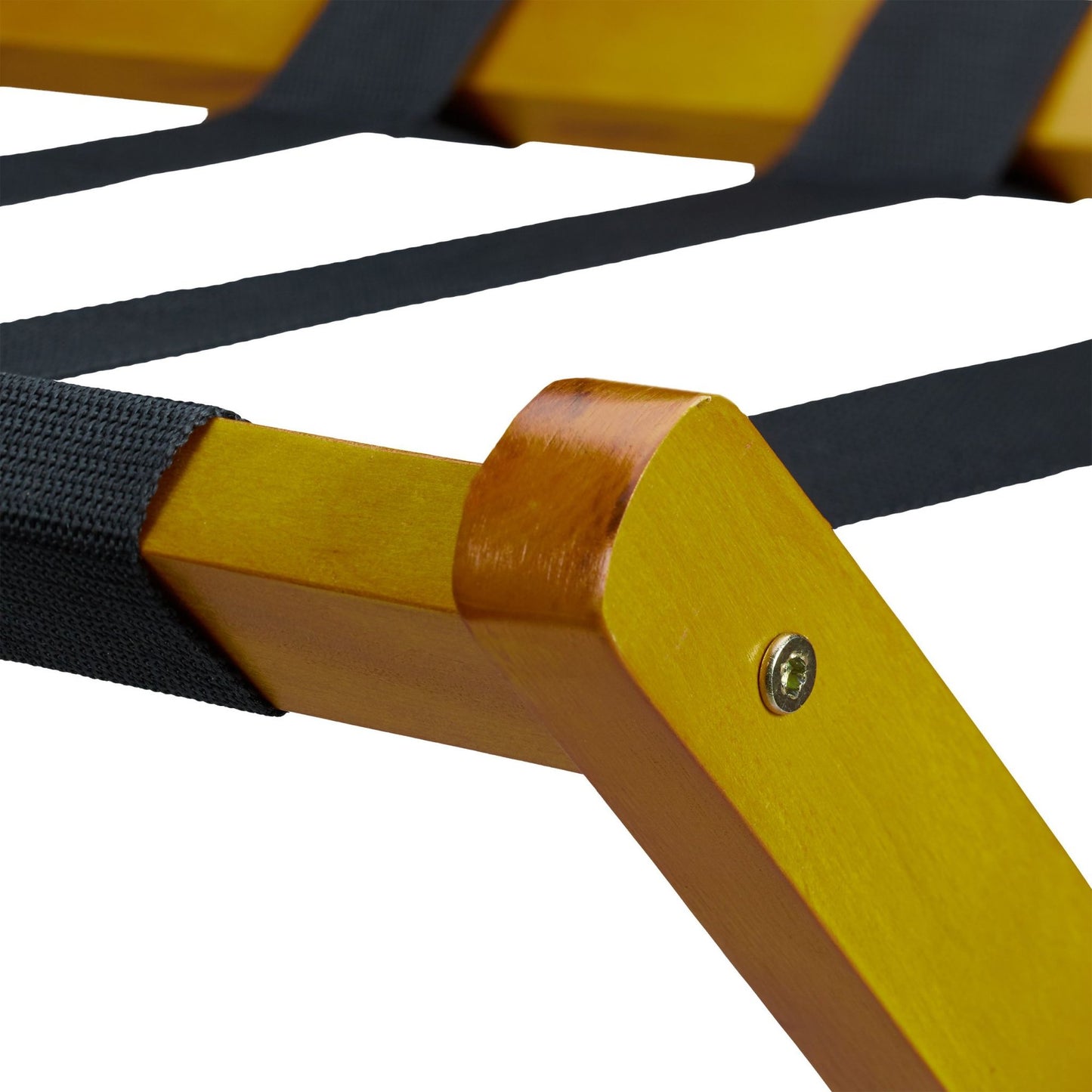 Folding wooden suitcase stand
