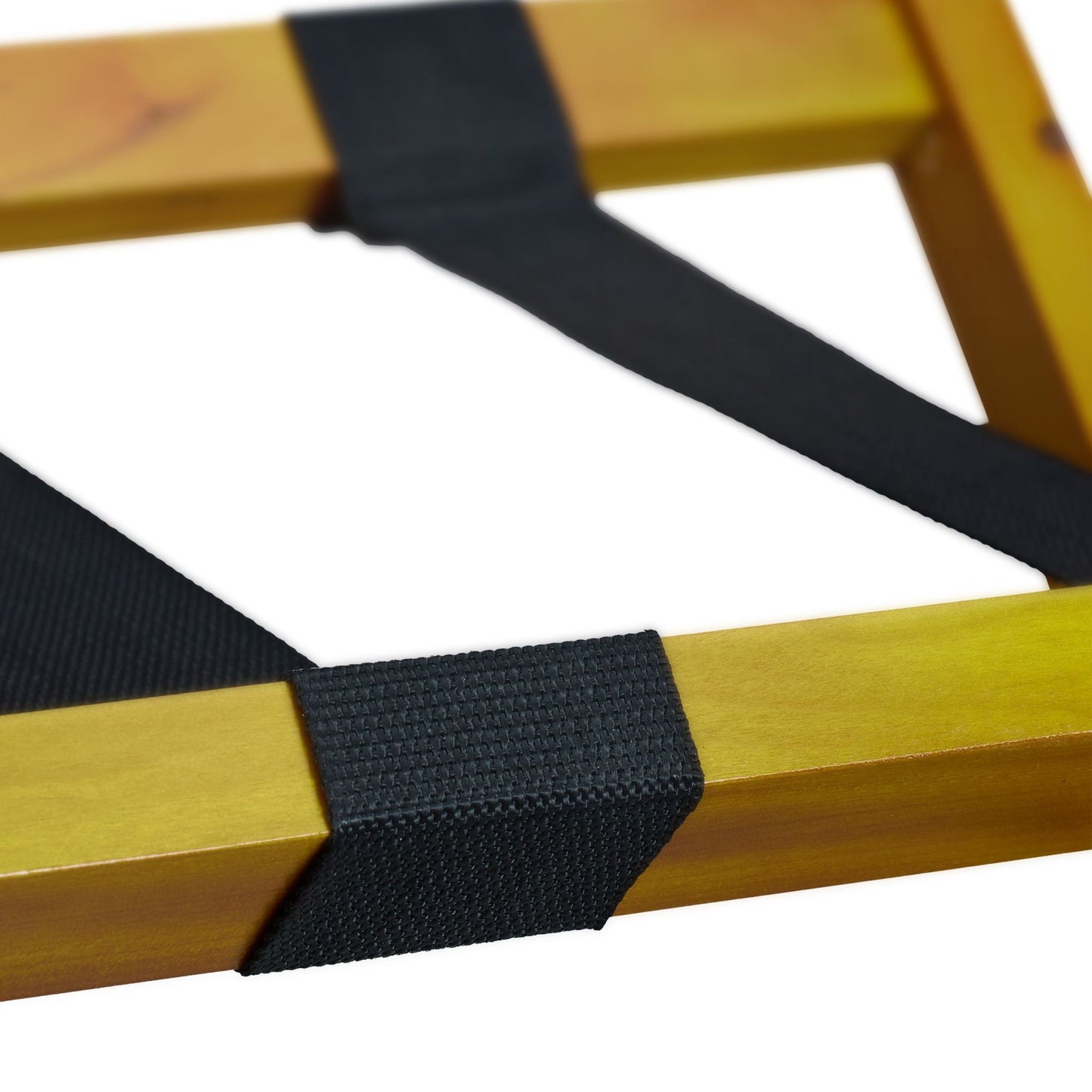 Folding wooden suitcase stand