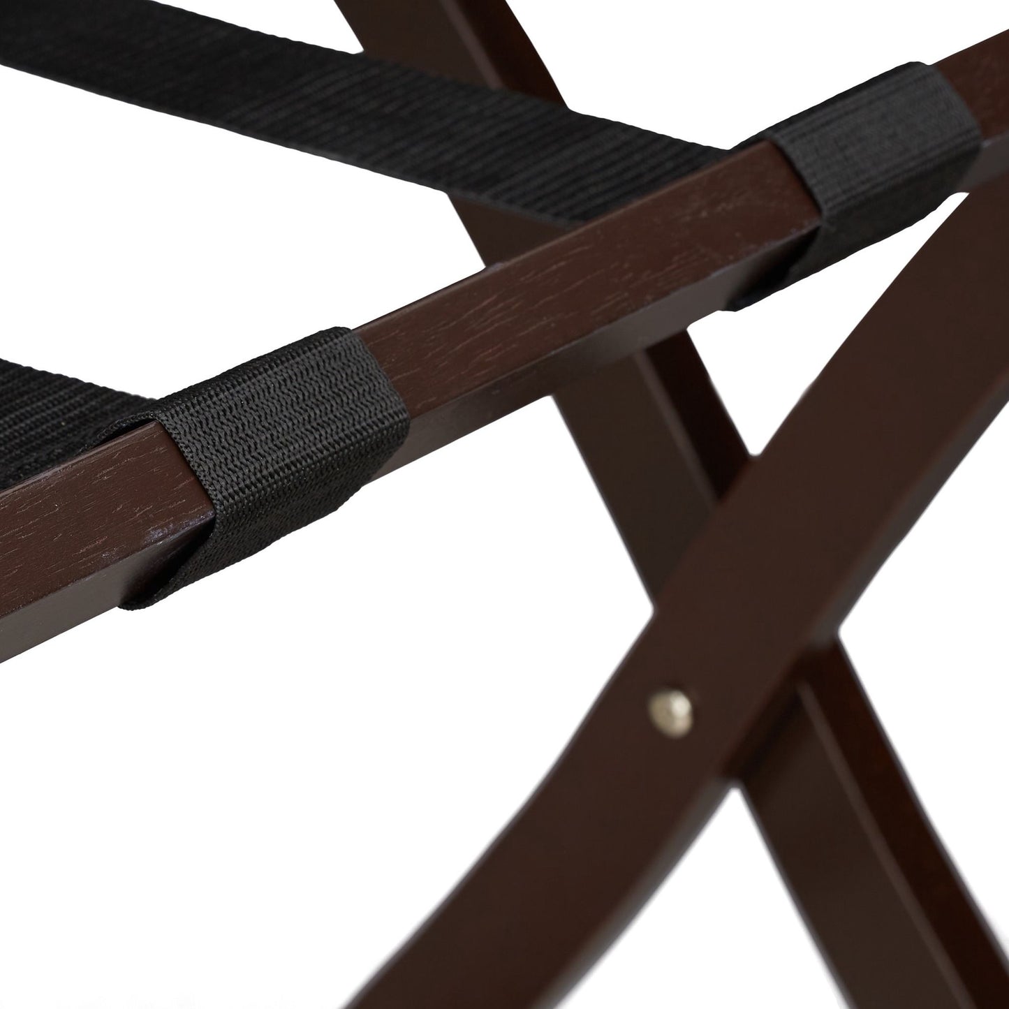 Folding wooden suitcase stand