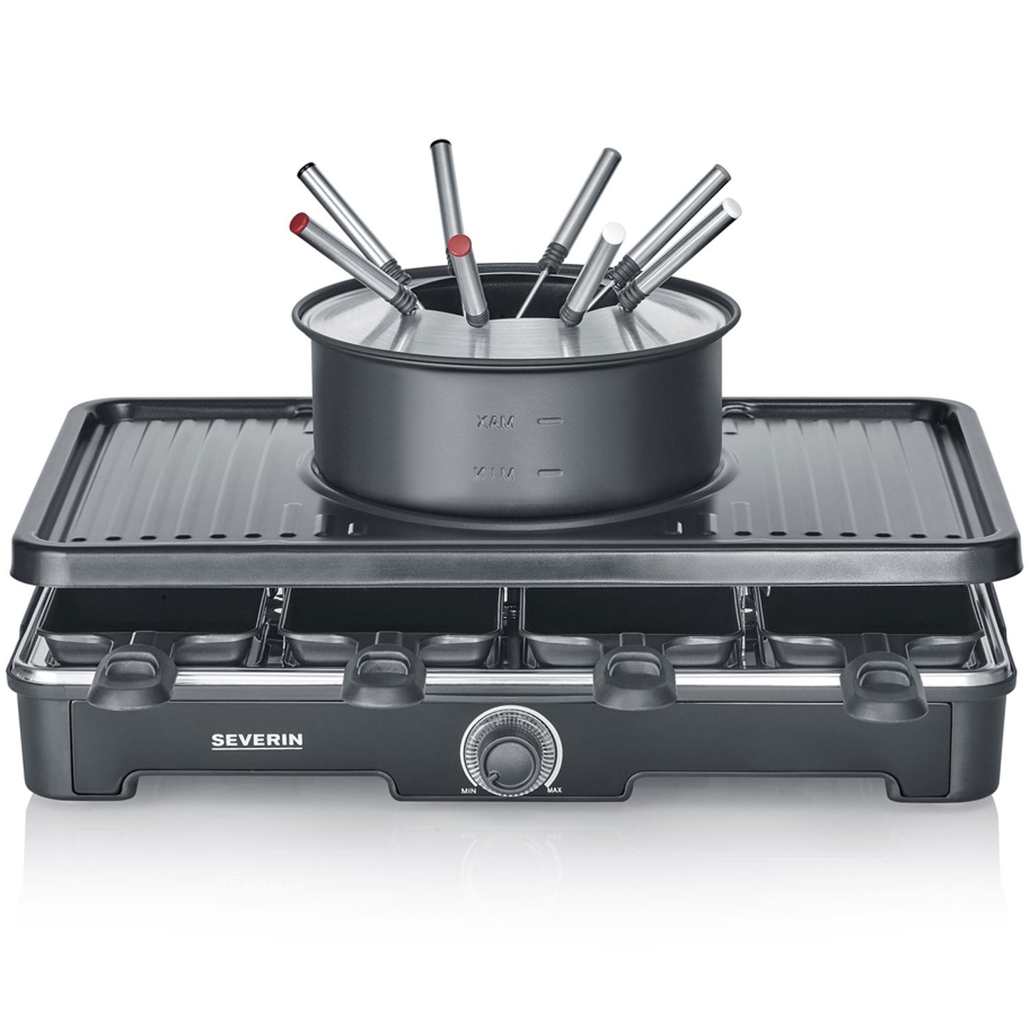 Fondue/Raclette Combined 8 pans 2in1 RG 2347
