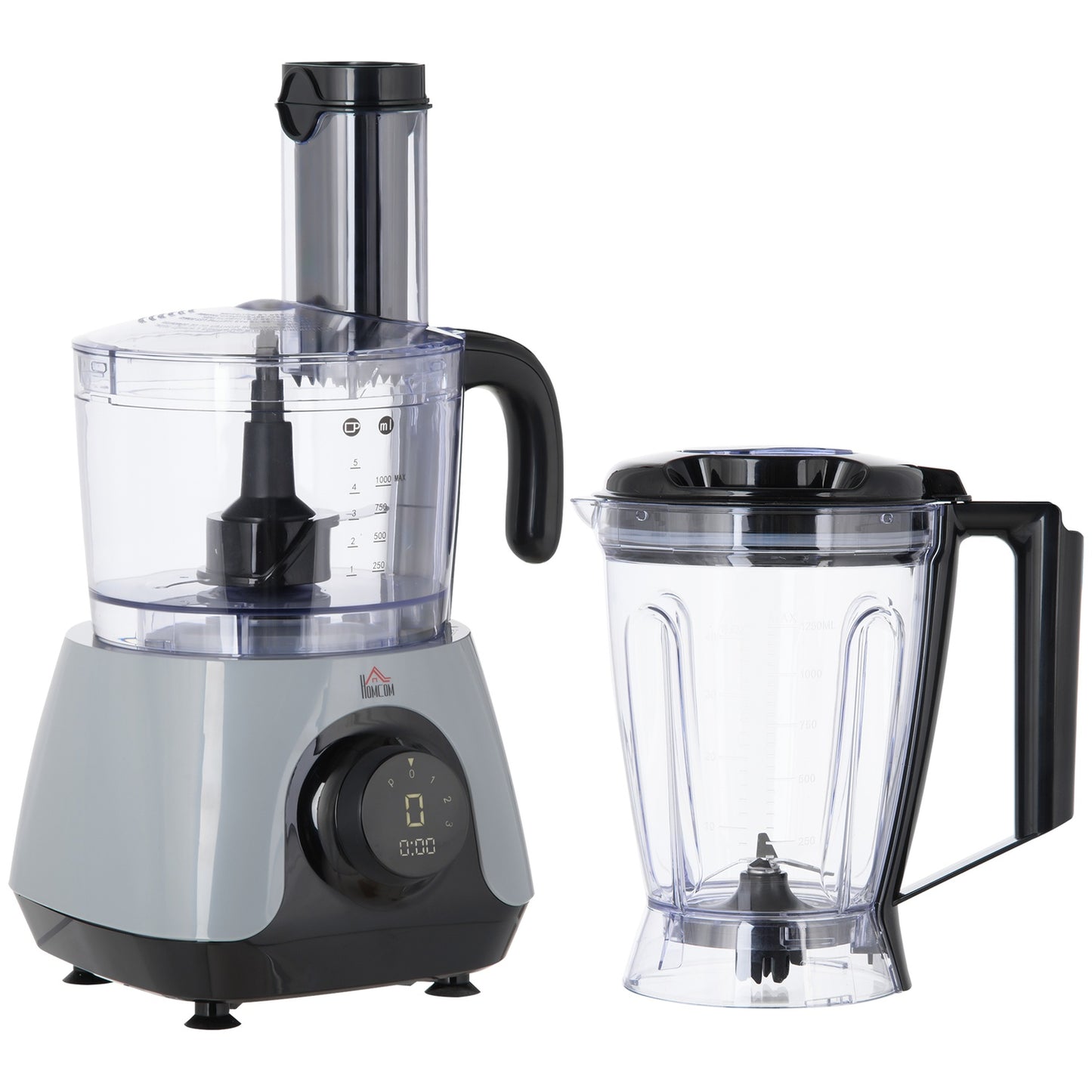 Food processor, 650W, 1.25L container, 3 speeds, 4 blades