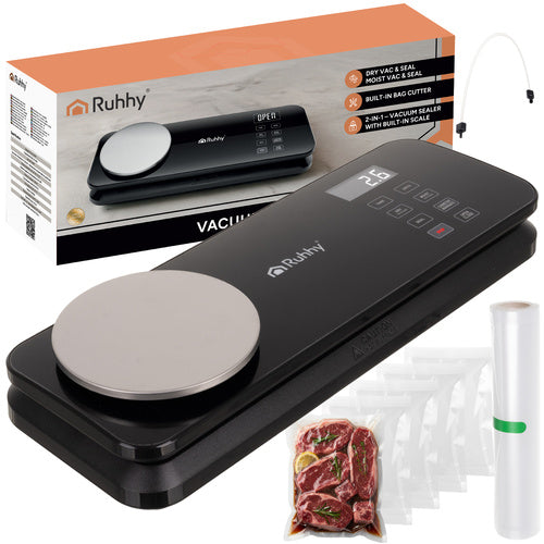 Food Vacuum Sealer with Scale, 120W, Double Pump