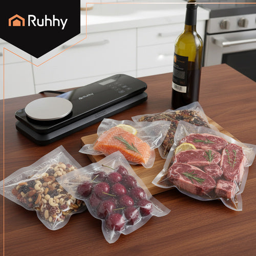 Food Vacuum Sealer with Scale, 120W, Double Pump