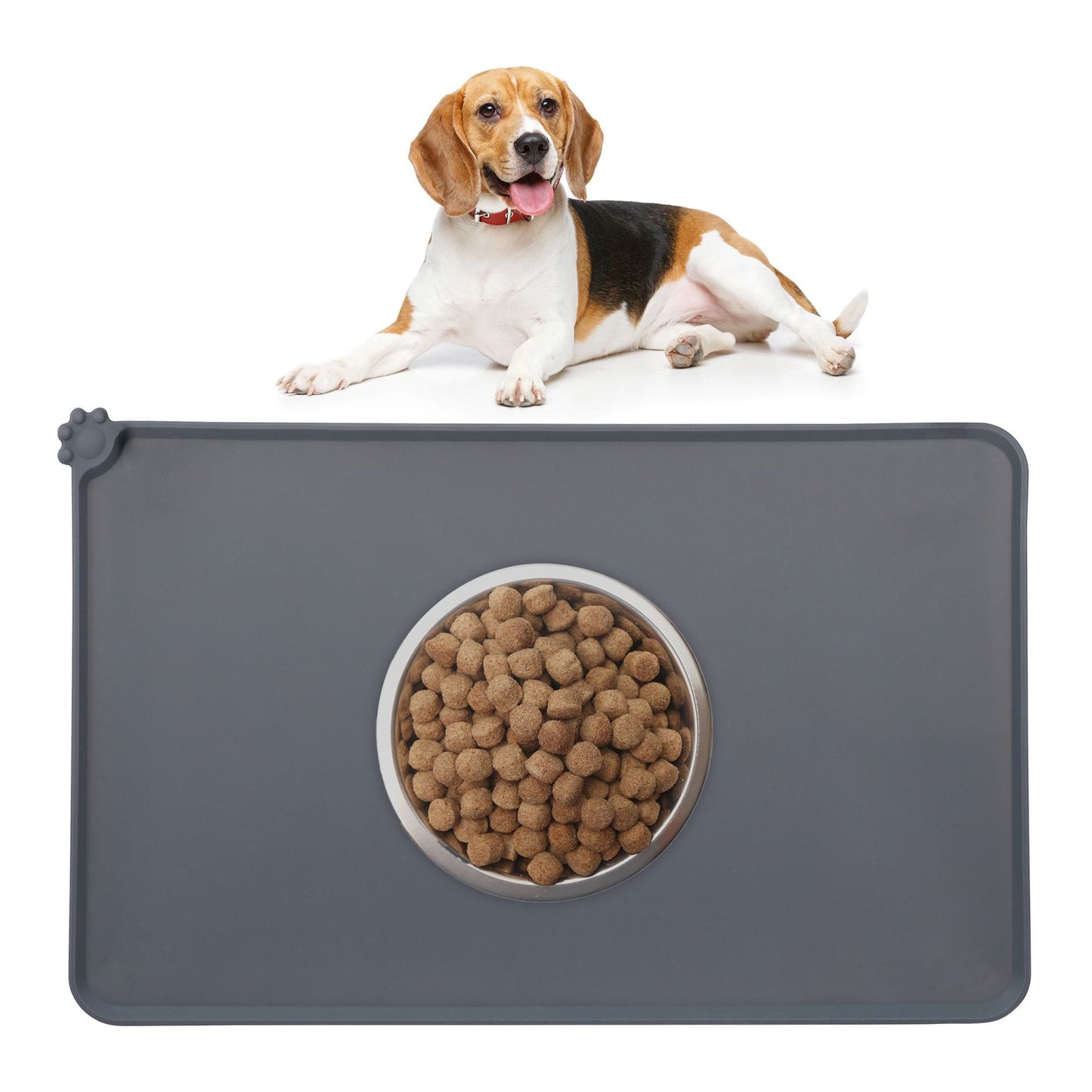 Food bowl coasters in silicone