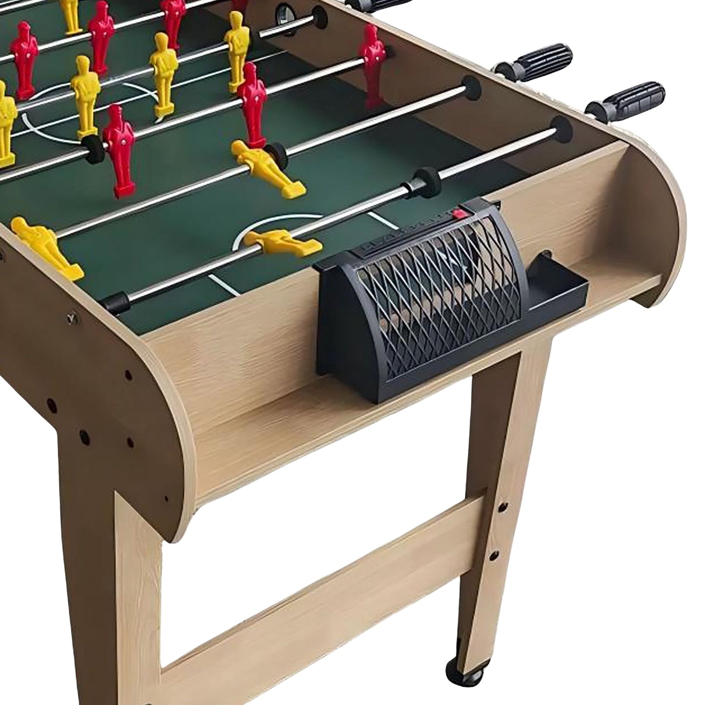 Foosball Table with Non-Slip Handles and Score Counters