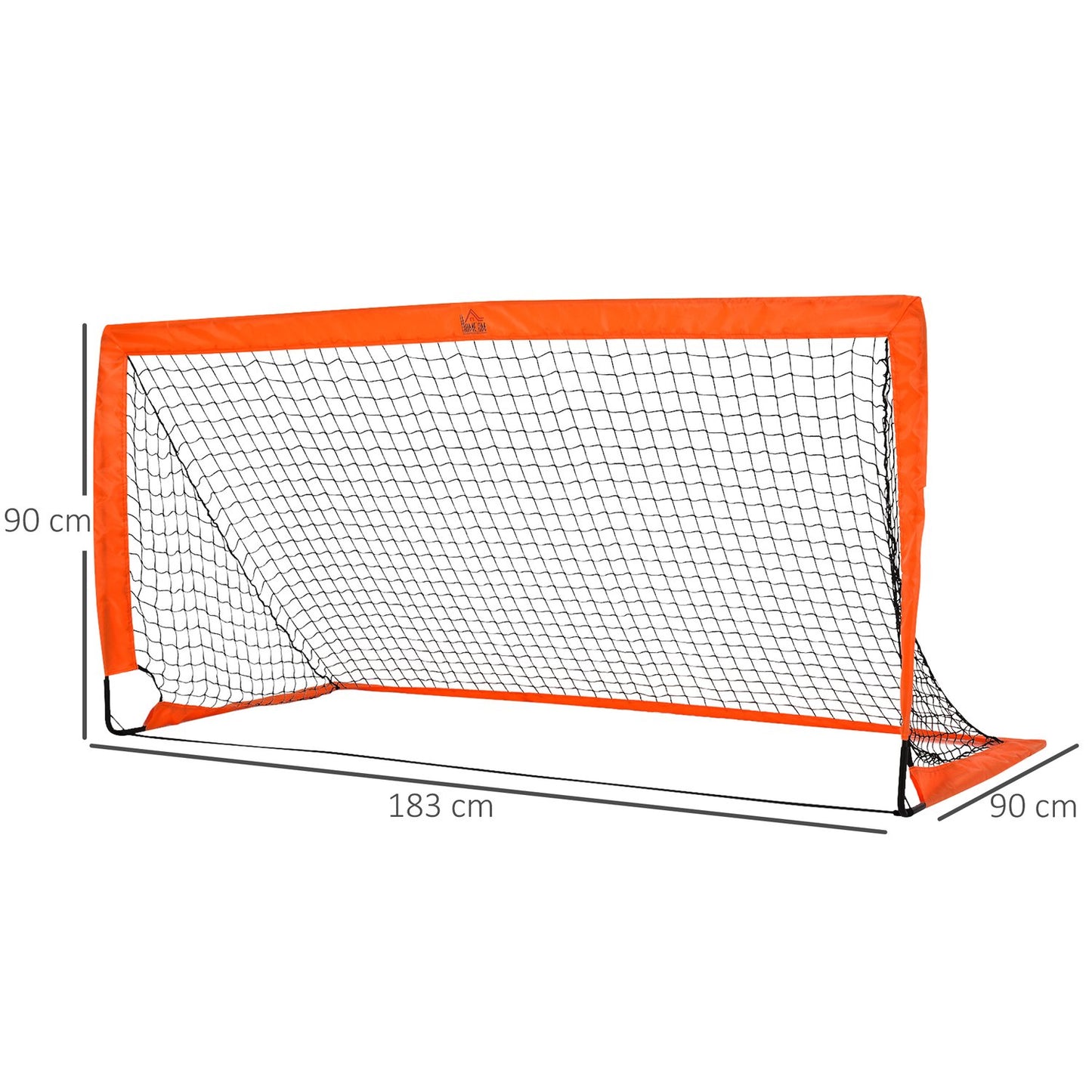 Mini folding soccer goals, metal and Oxford cloth, set of 2