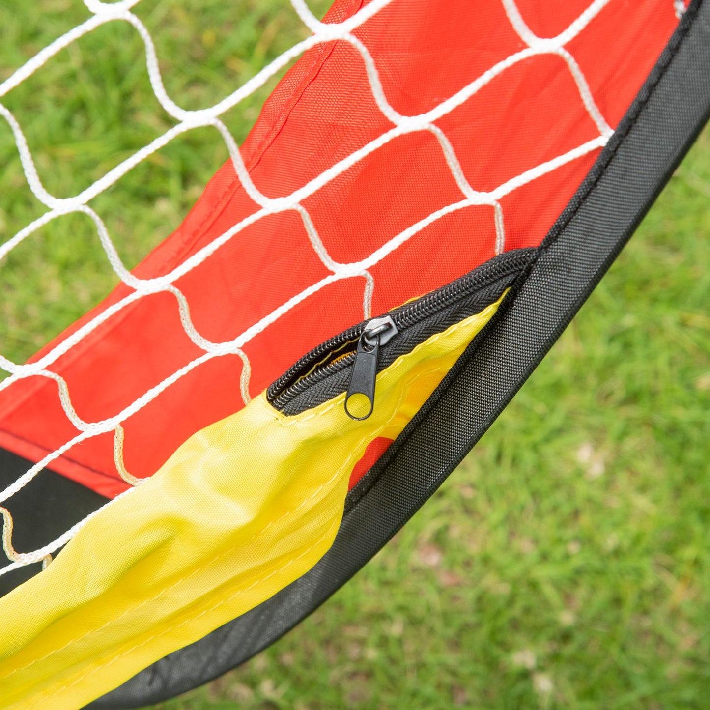 Folding football goals in steel set of 2 for garden or park