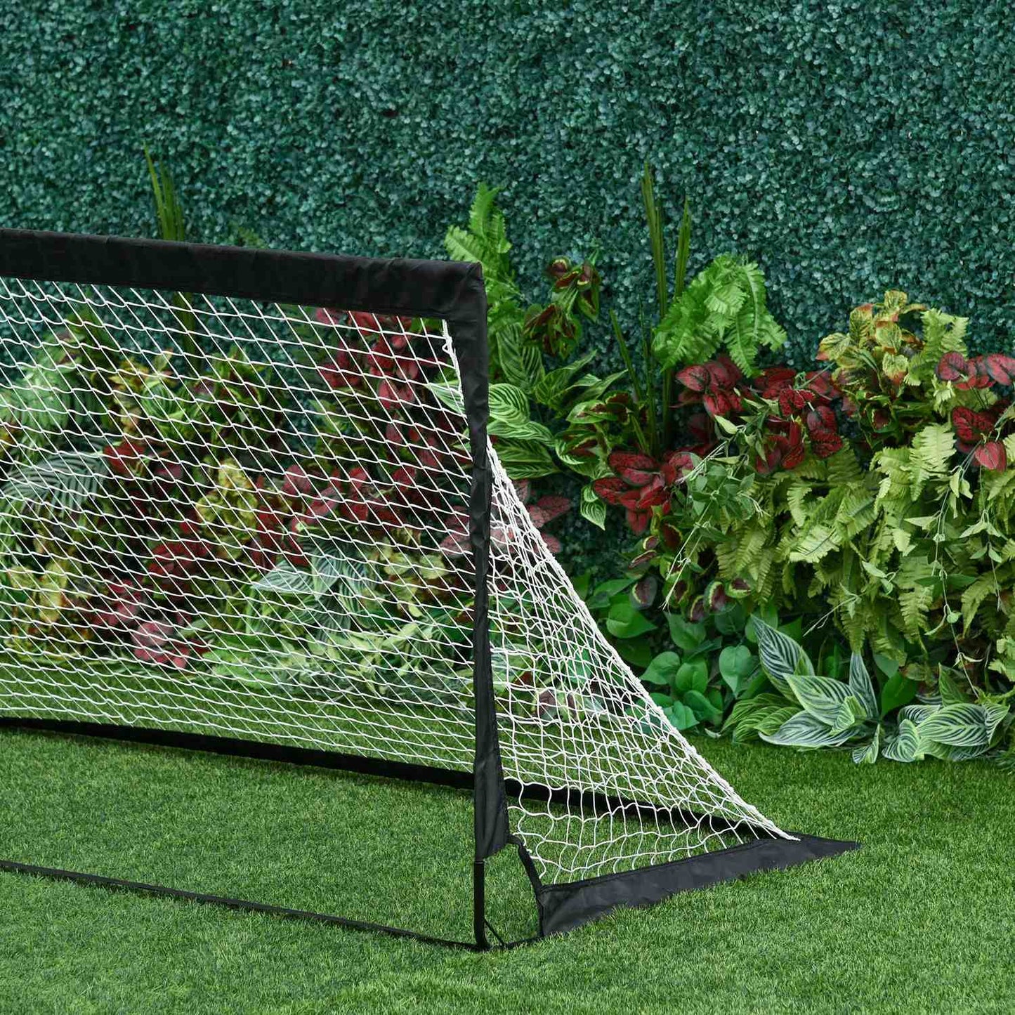 Folding mini soccer goals in steel and Tetrolon, set of 2