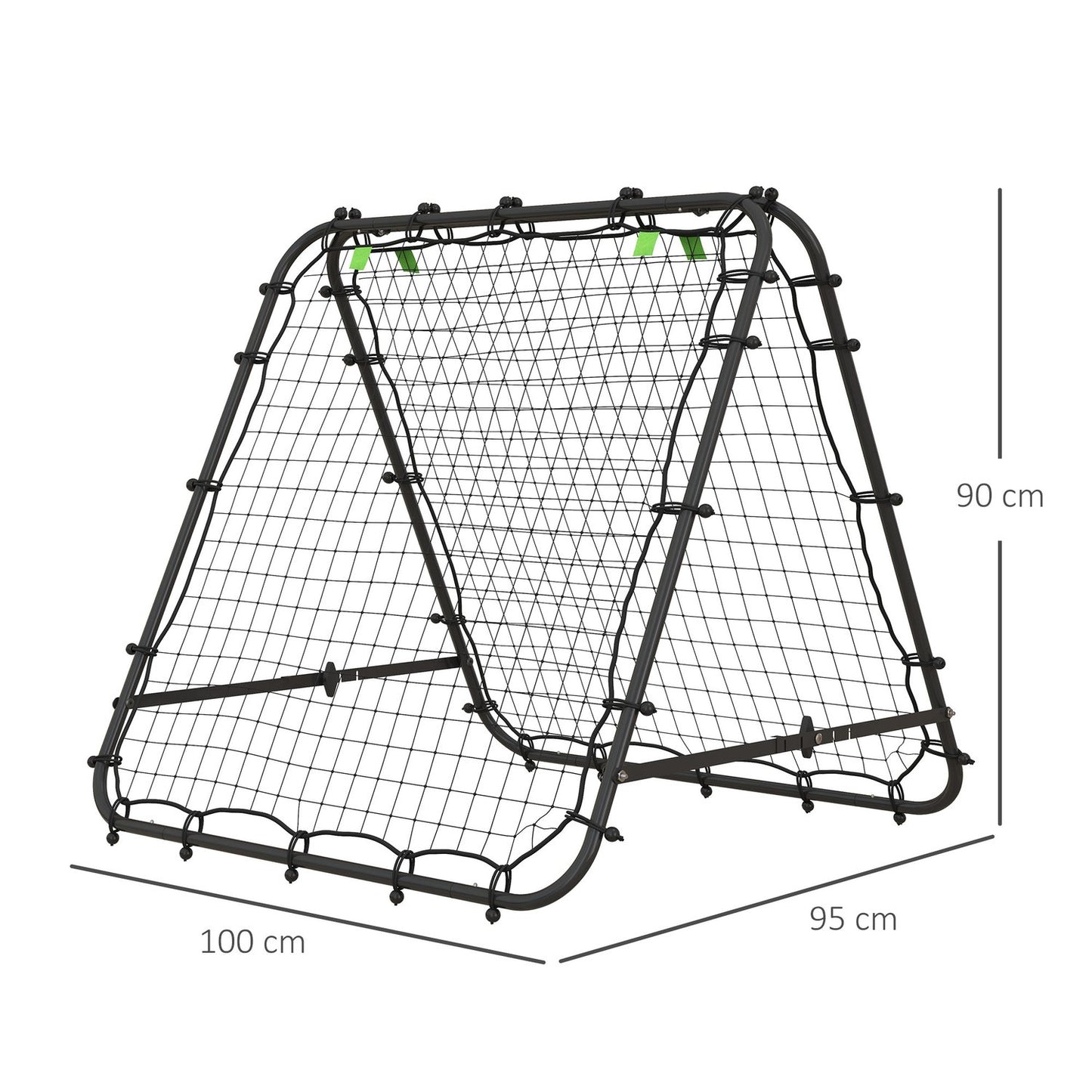 Football Rebounder Net - Double sided, adjustable steel