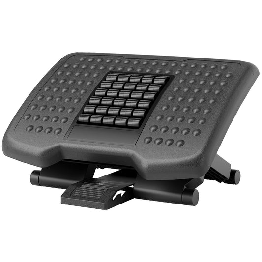 Adjustable non-slip ergonomic footrest for the home office