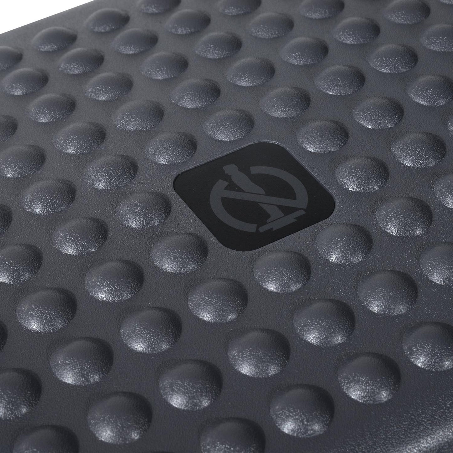 Height-adjustable footrest, plastic, dark grey, 46x35cm