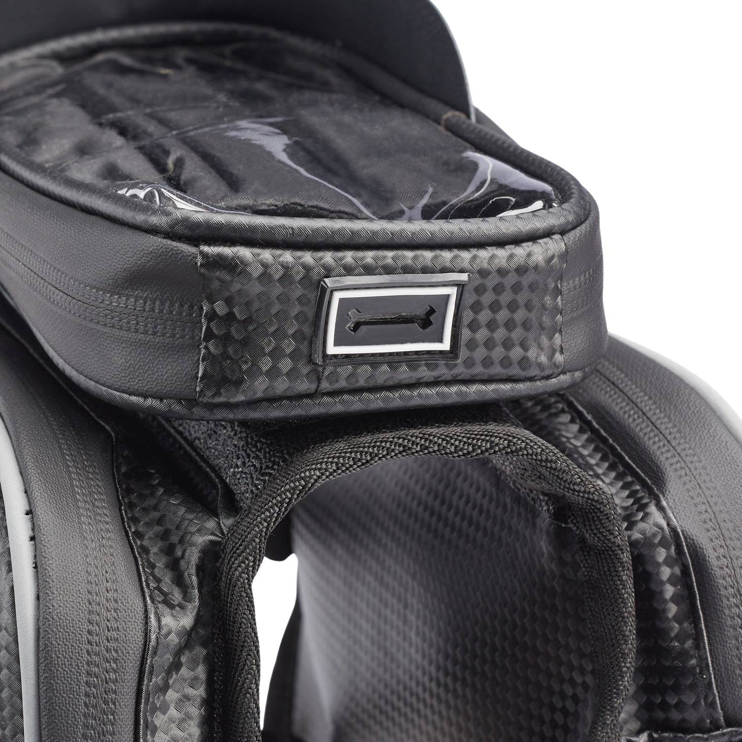 Frame bag for bicycle with compartment for mobile phone