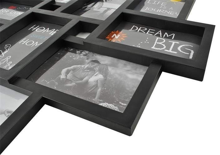 Frame for 10 photos - black
