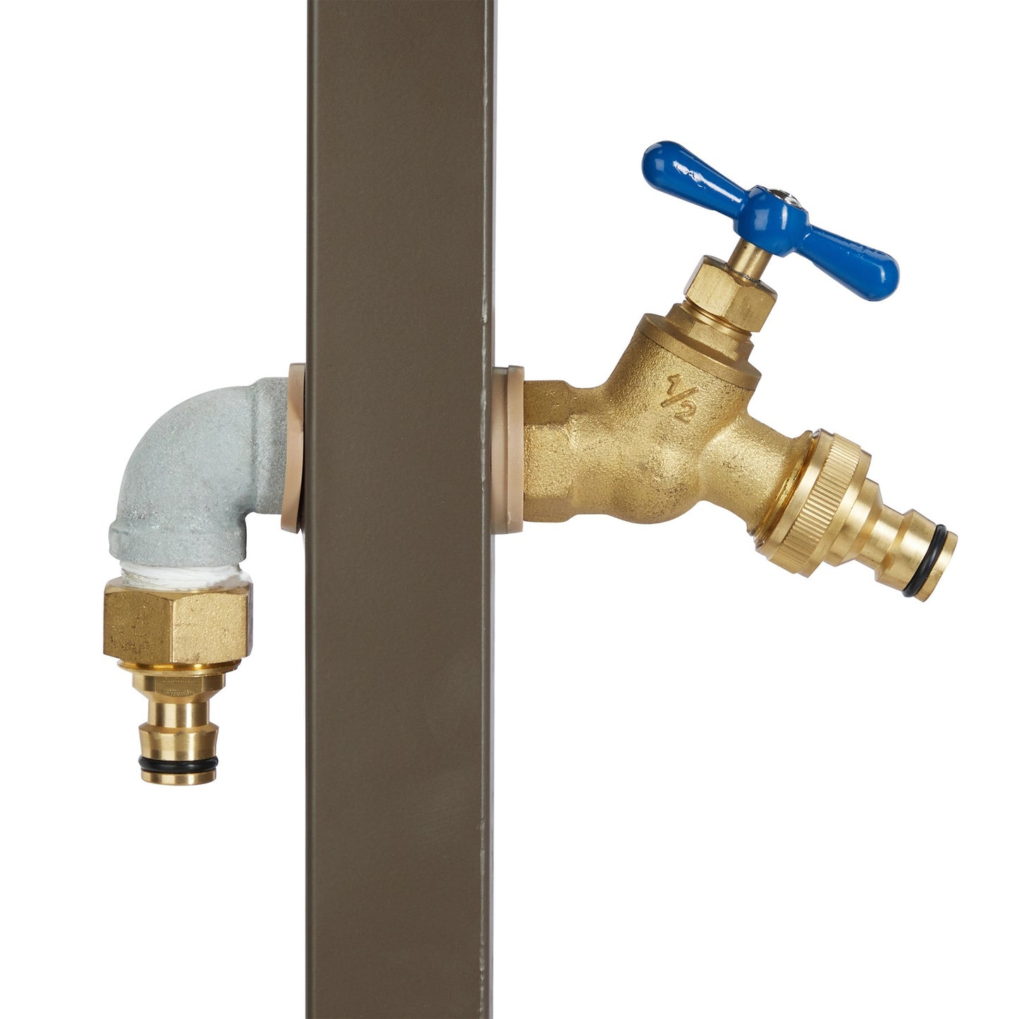 Free-Standing Tap with Hose Pipe Holder