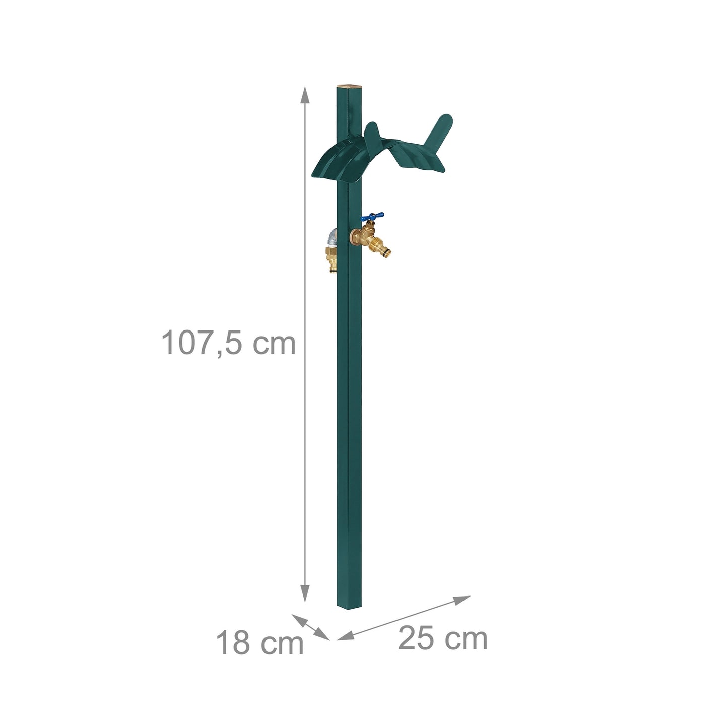 Free-Standing Tap with Hose Pipe Holder