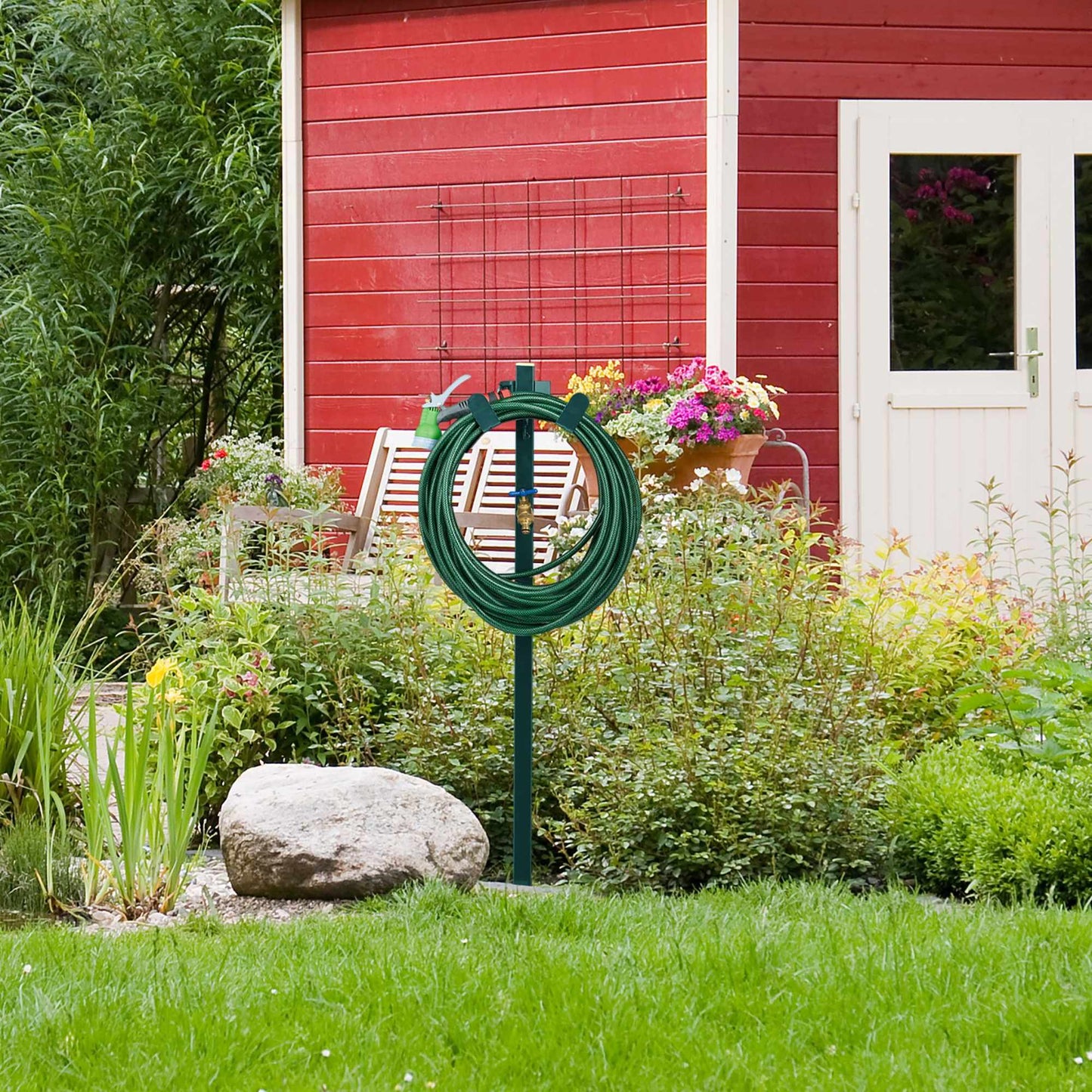 Free-Standing Tap with Hose Pipe Holder