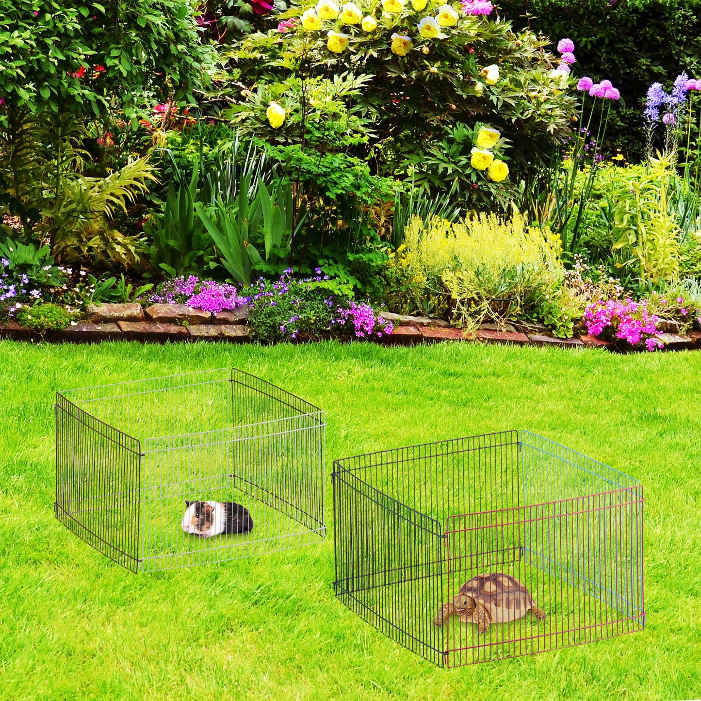 Freedom fence for small animals multicolored