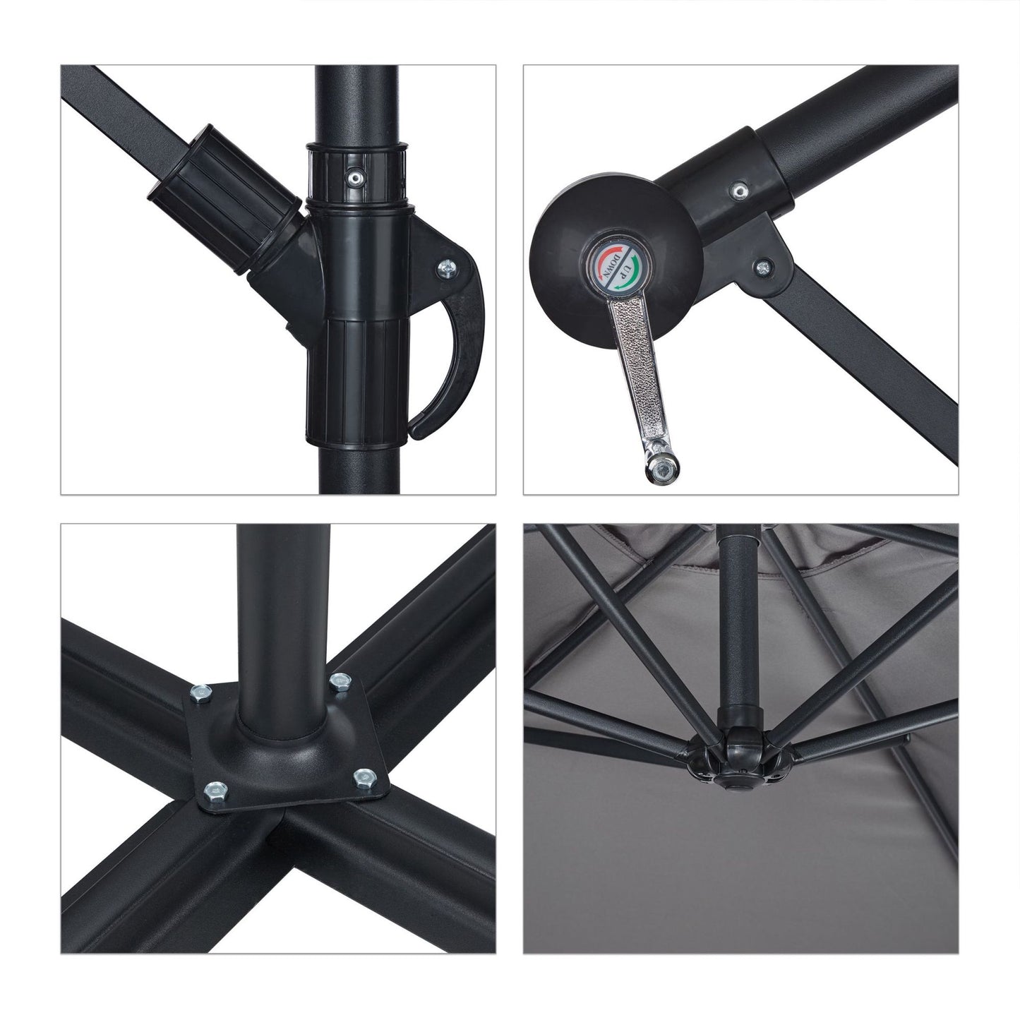 Free-hanging parasol 300 cm