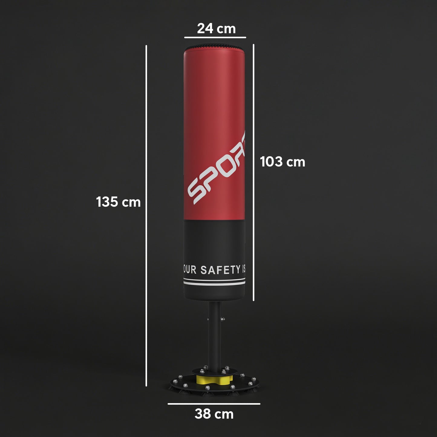 Freestanding Punching Bag for Adults, Shock-Absorbing Core