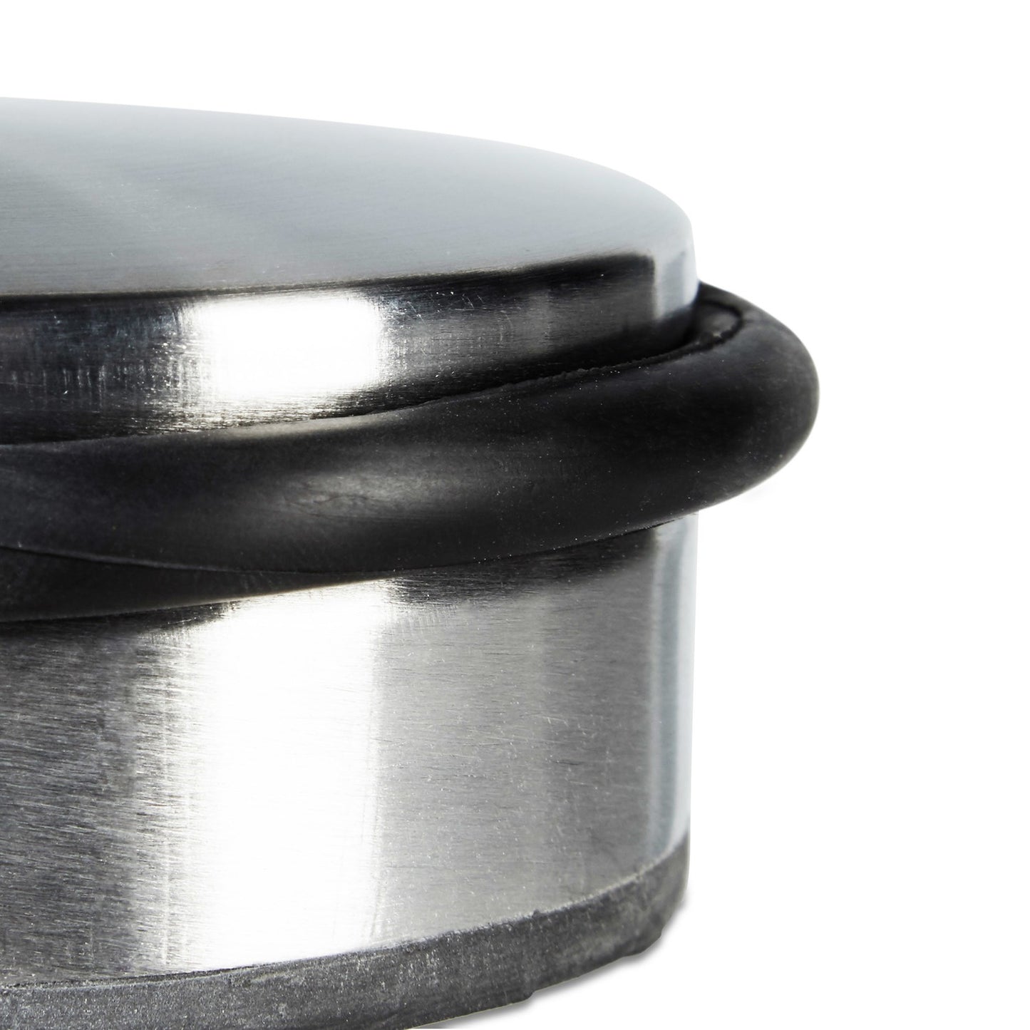 Freestanding stainless steel door stop