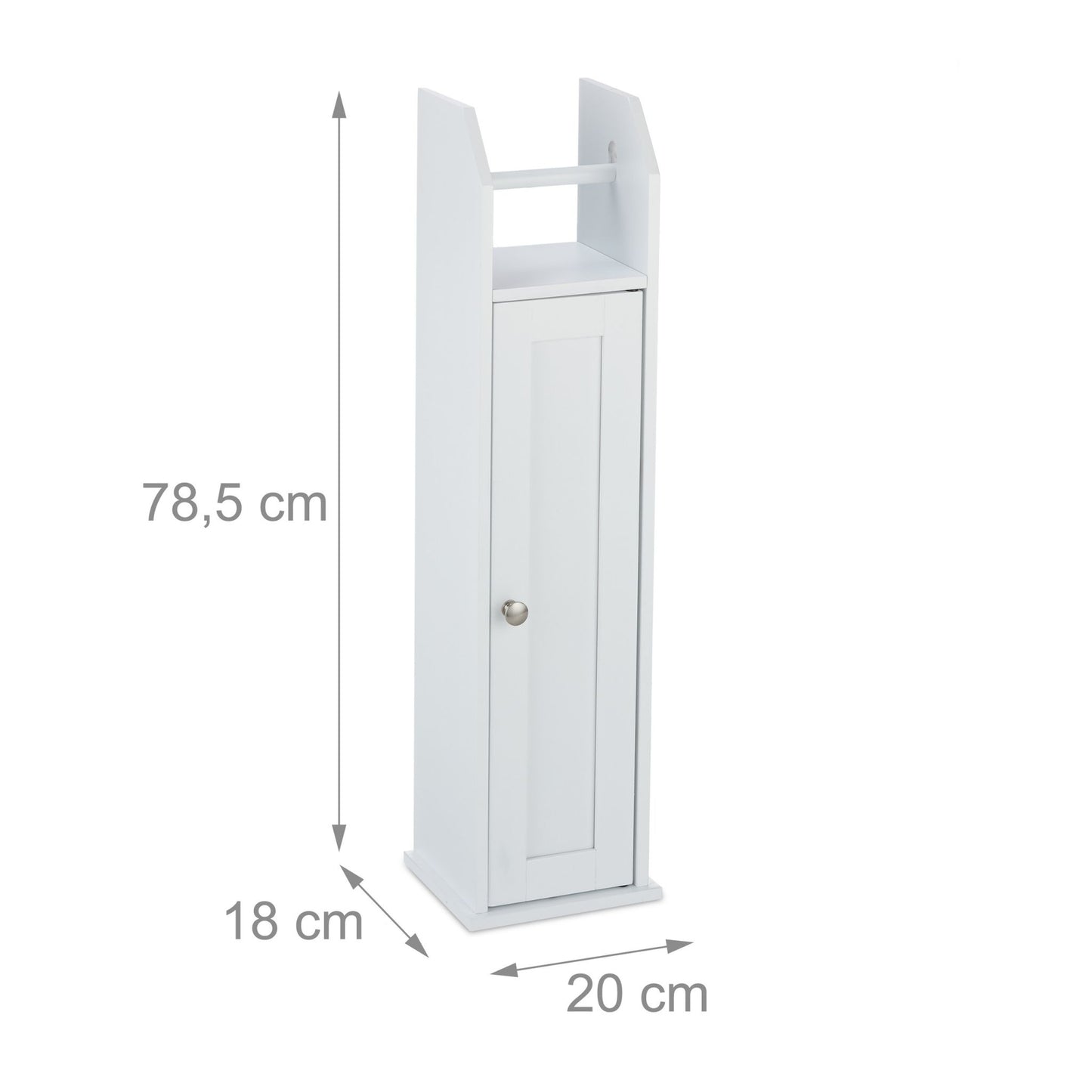 Freestanding toilet paper holder