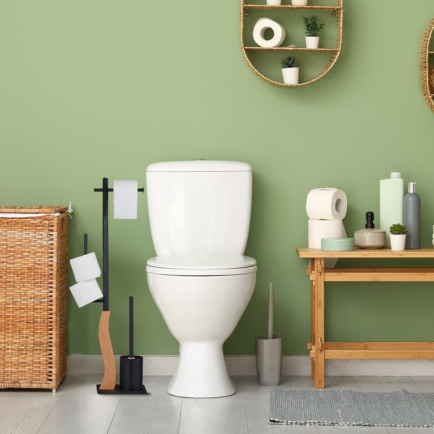 Freestanding toilet seat