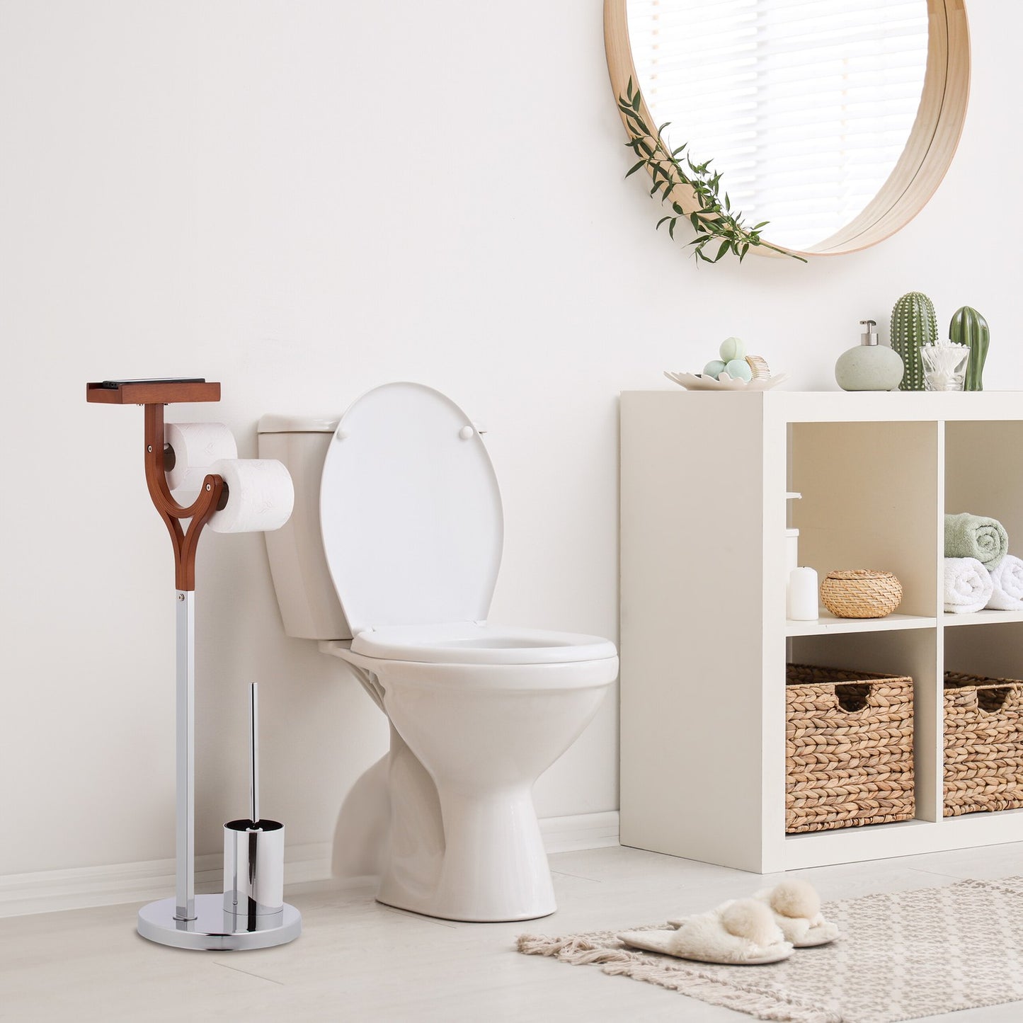 Freestanding toilet seat