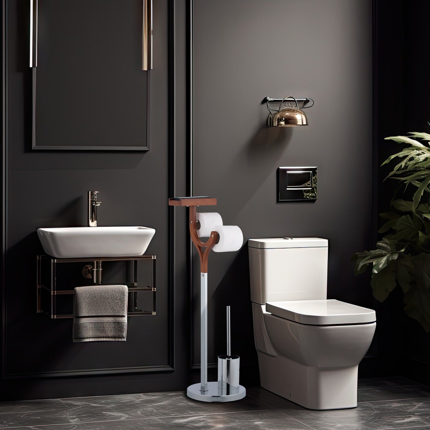 Freestanding toilet seat
