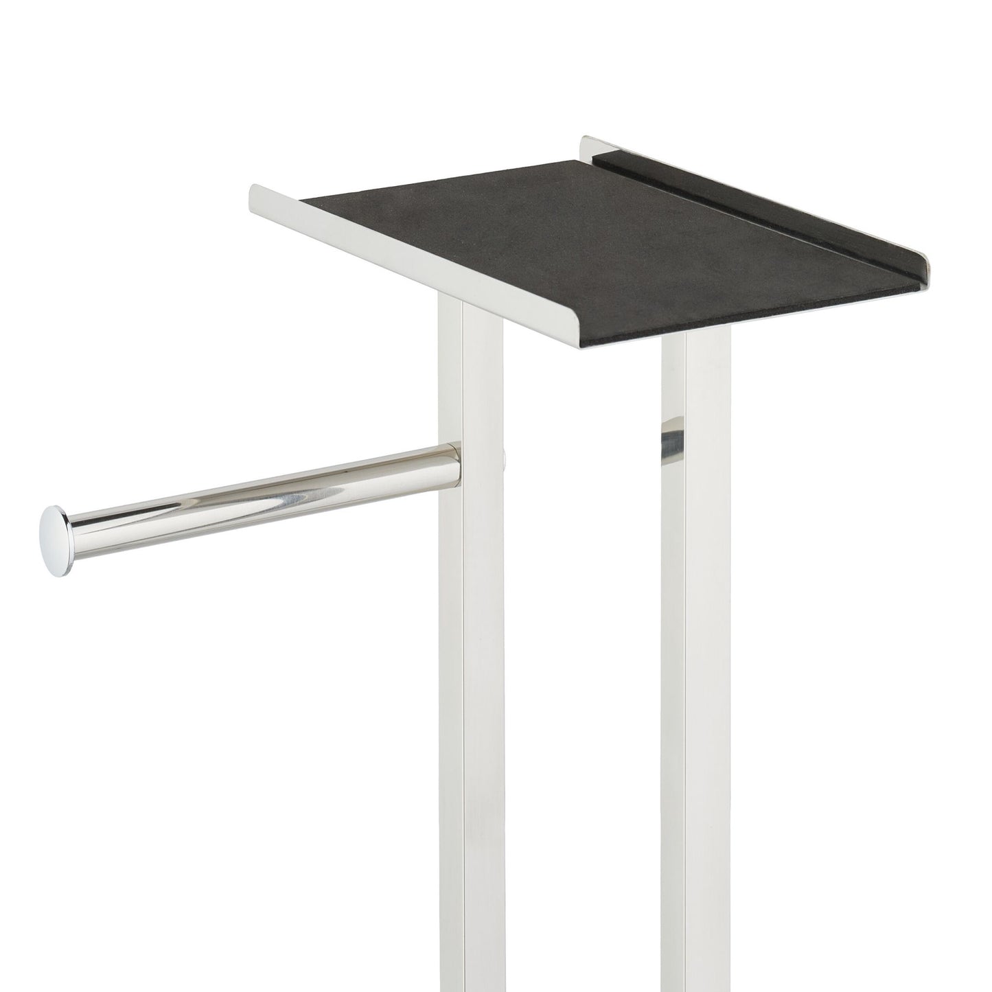 Freestanding toilet seat with shelf