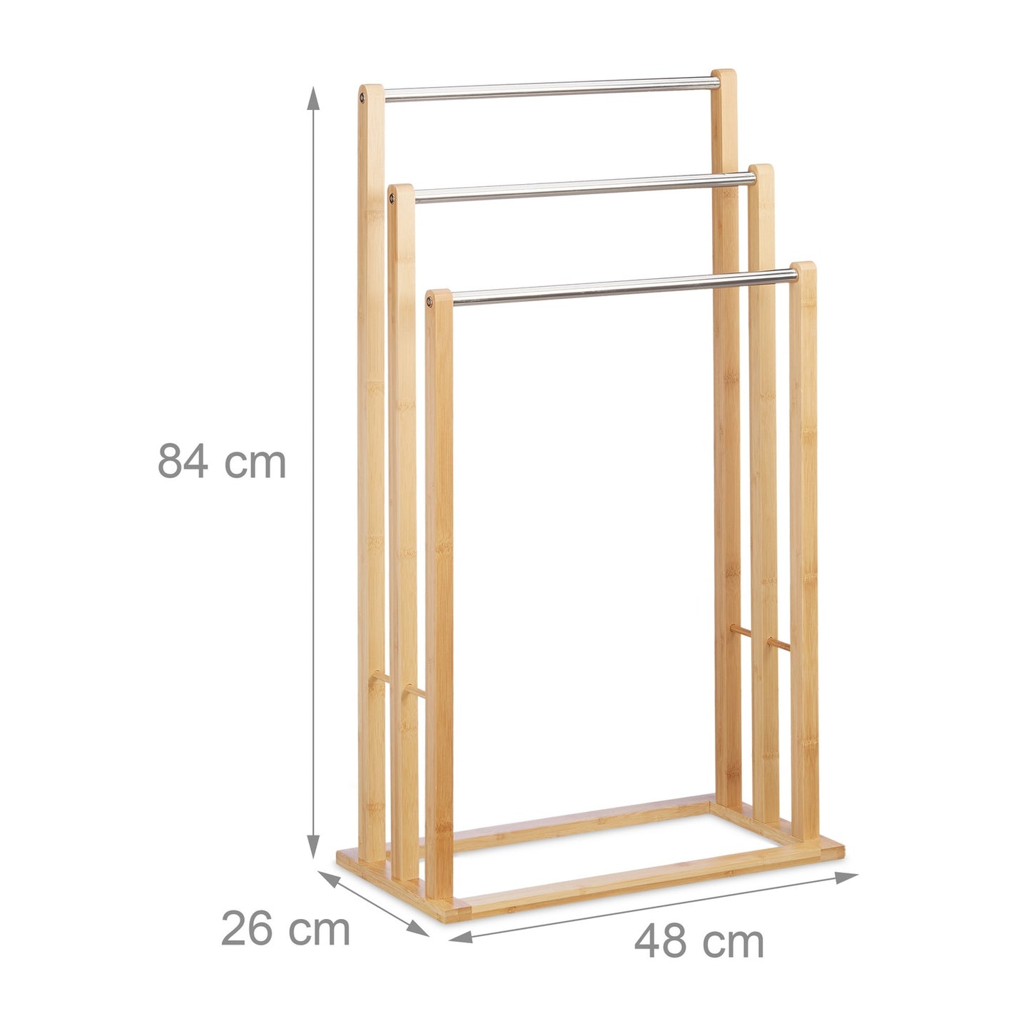 Freestanding towel rack