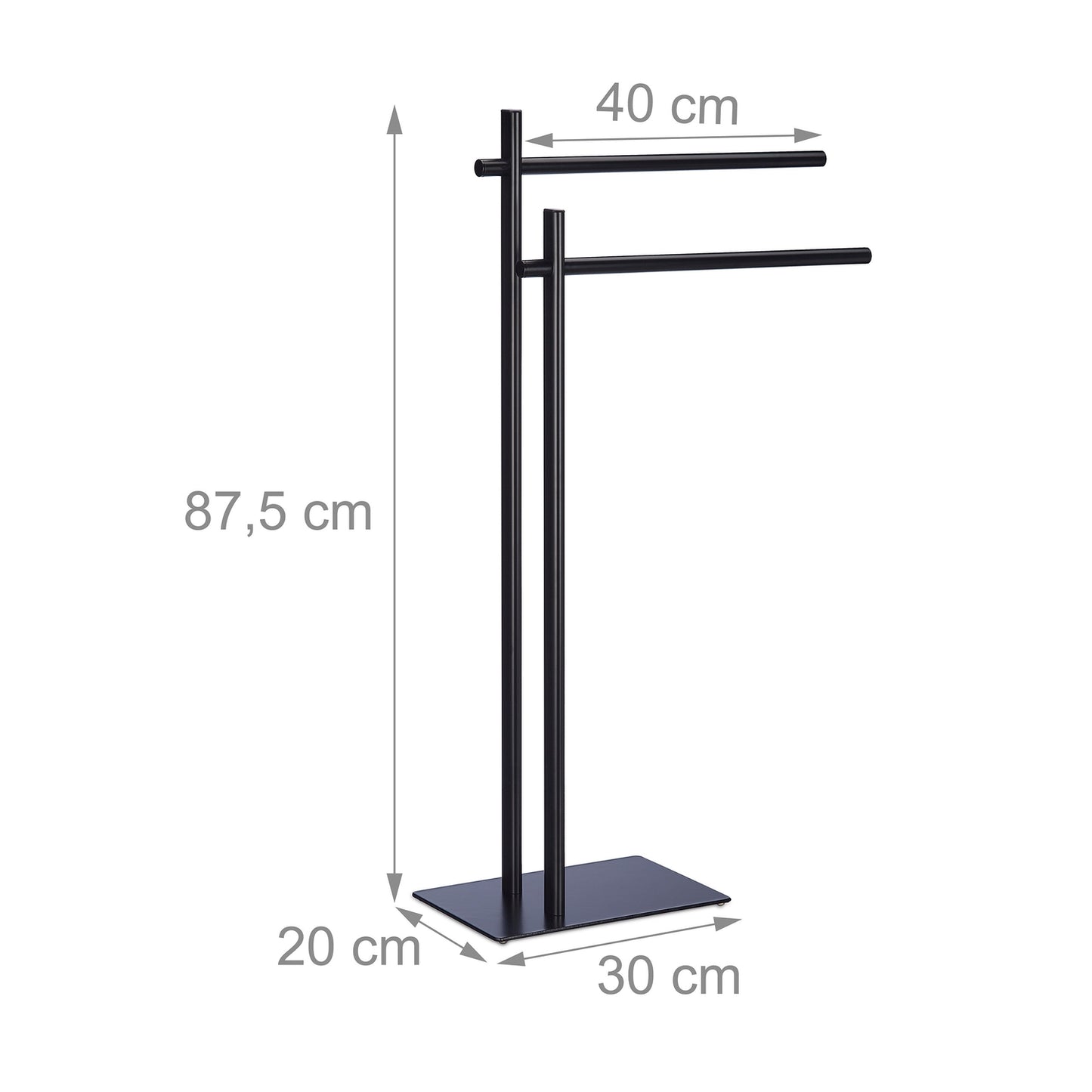 Freestanding towel rack