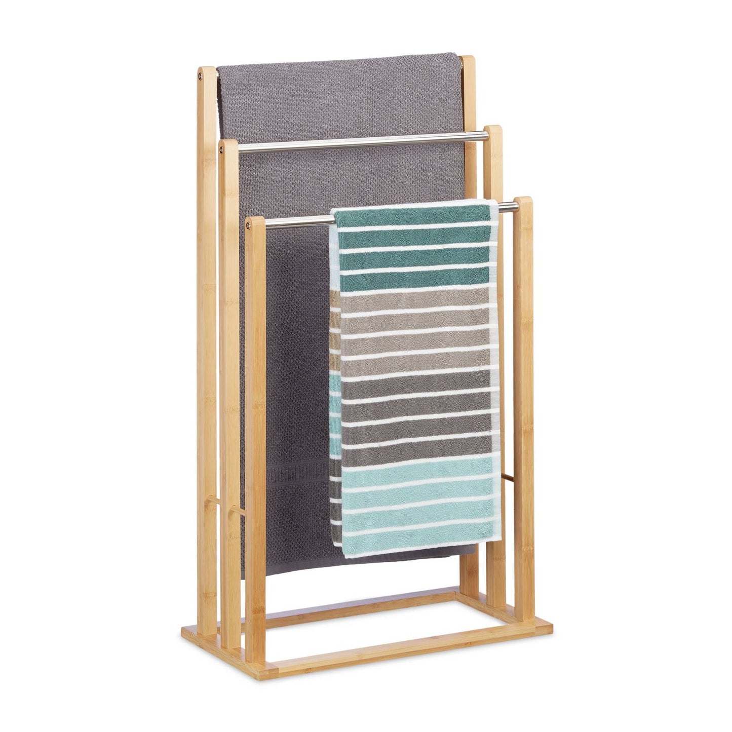 Freestanding towel rack