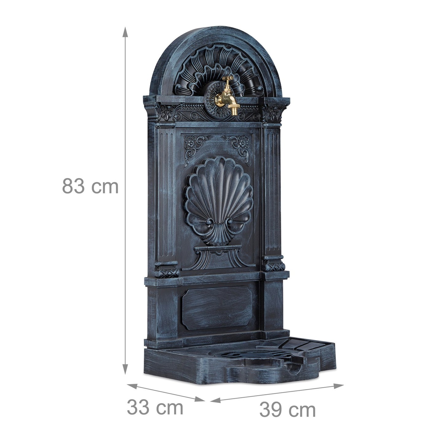 Freestanding wall fountain antique