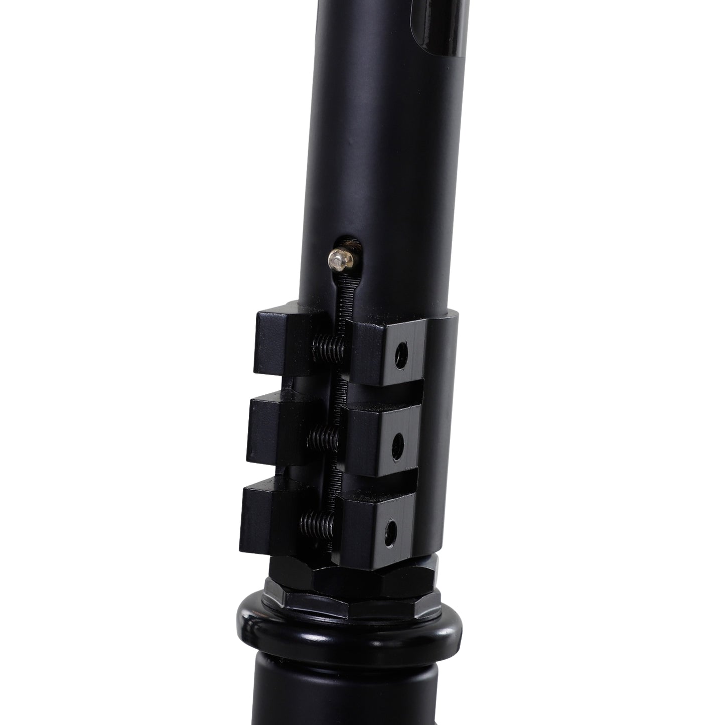 Freestyle stunt scooter with 100 mm PU wheels, black