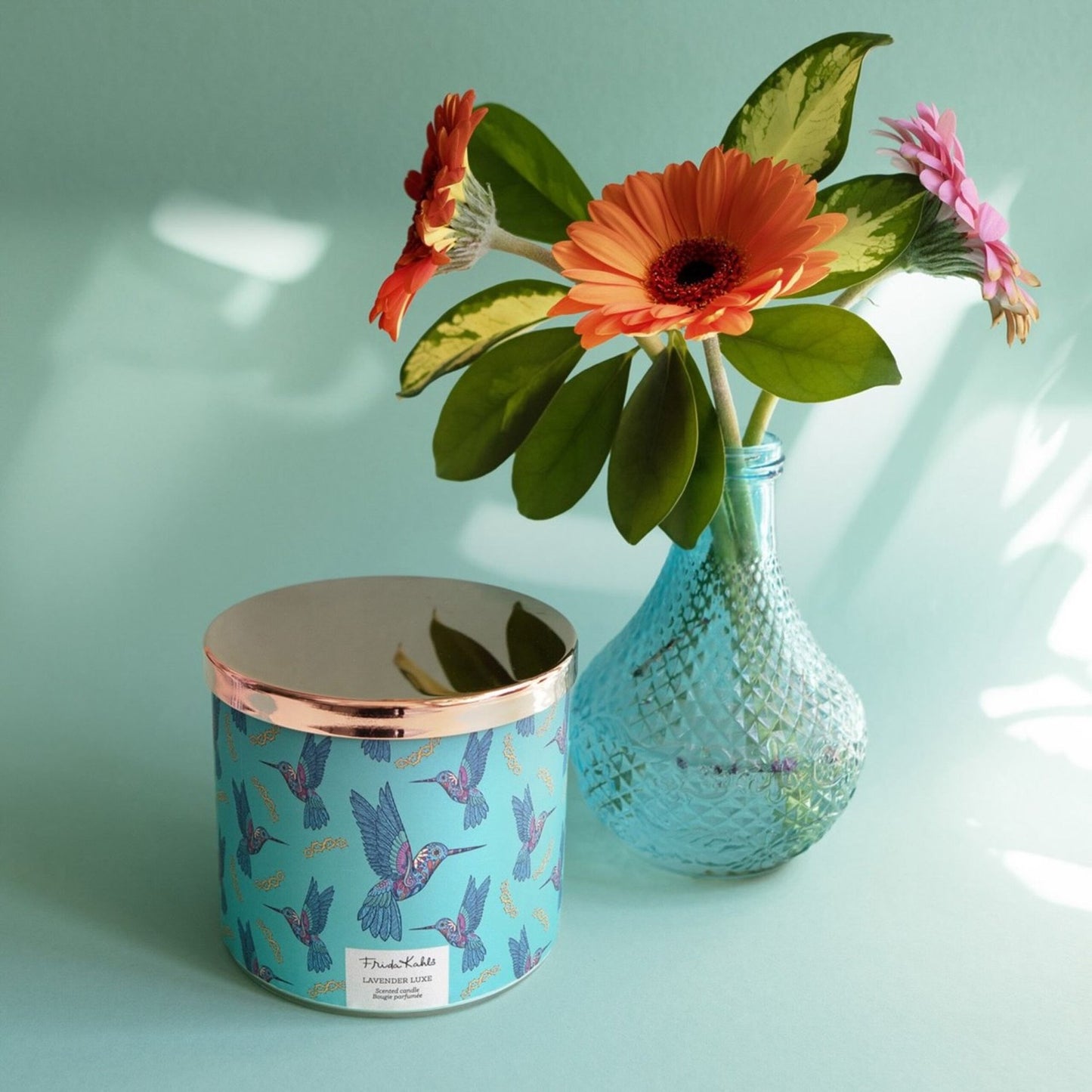 Frida Kahlo Scented Candle in Artistic Glass