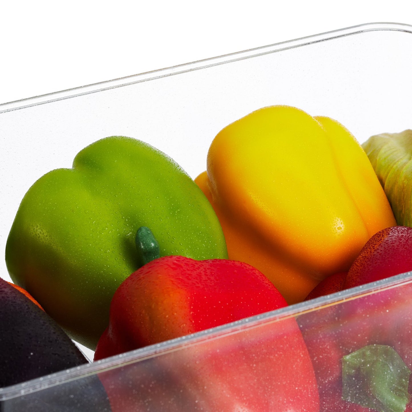 Fridge Storage Boxes Set of 3 with Date Display