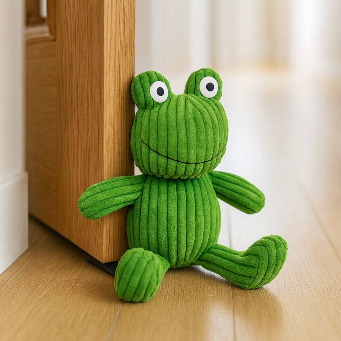 Frog Doorstop, Sand-Filled Cotton, Stable Floor Holder
