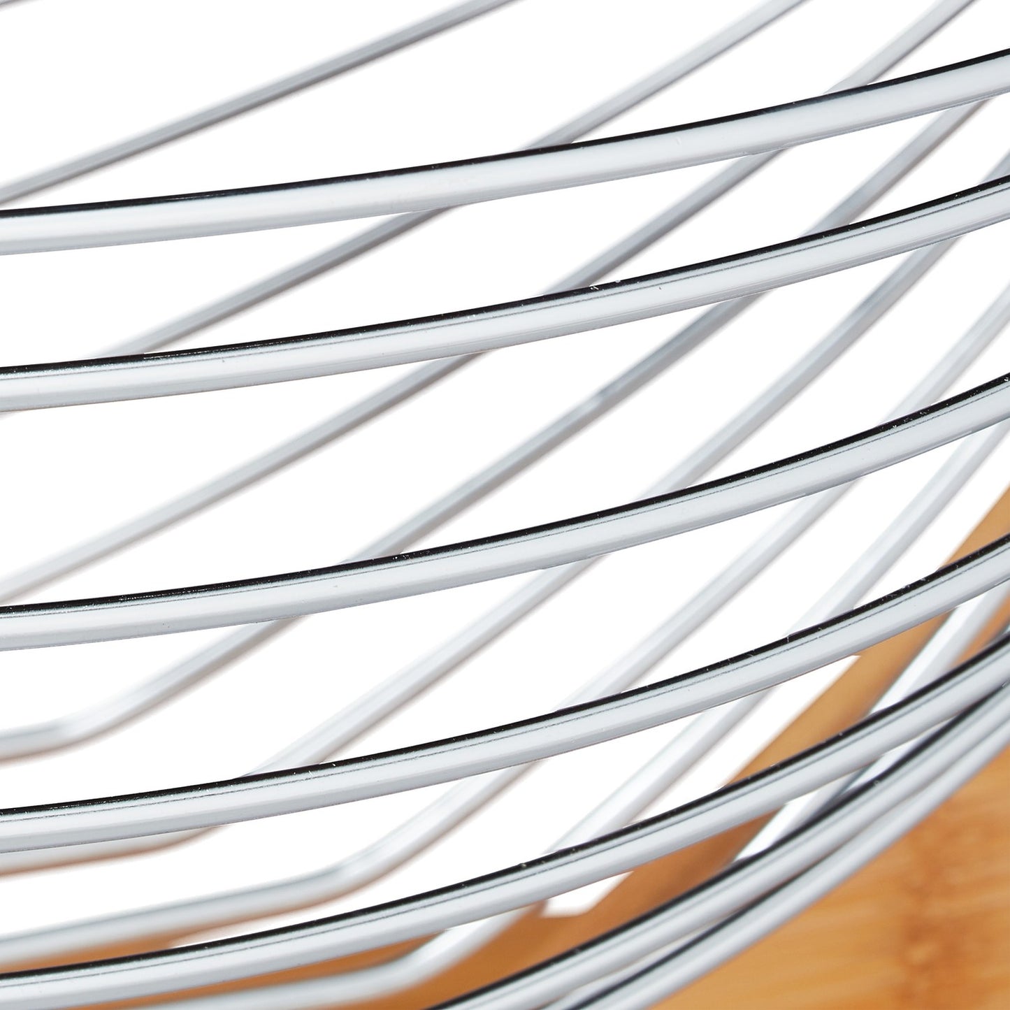 Fruit Basket Bamboo Stainless Steel