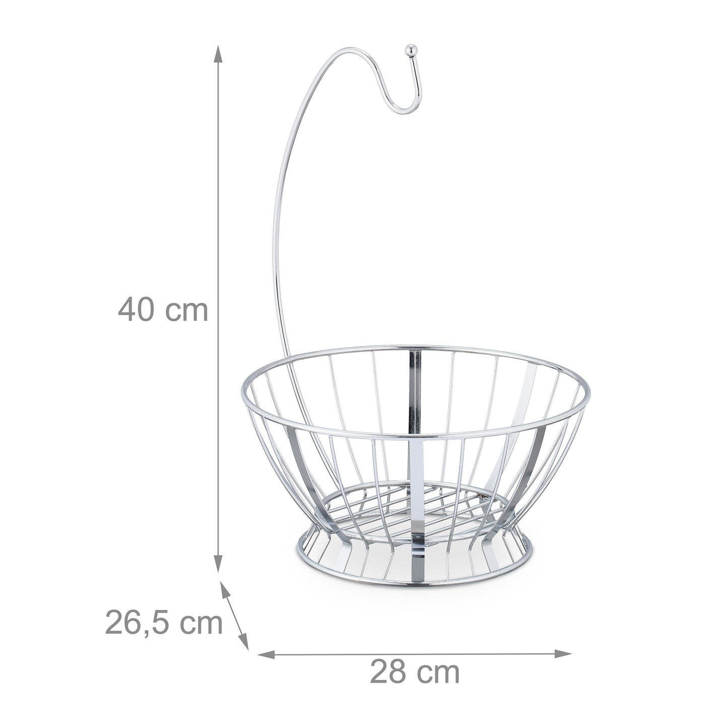 Fruit basket with banana holder