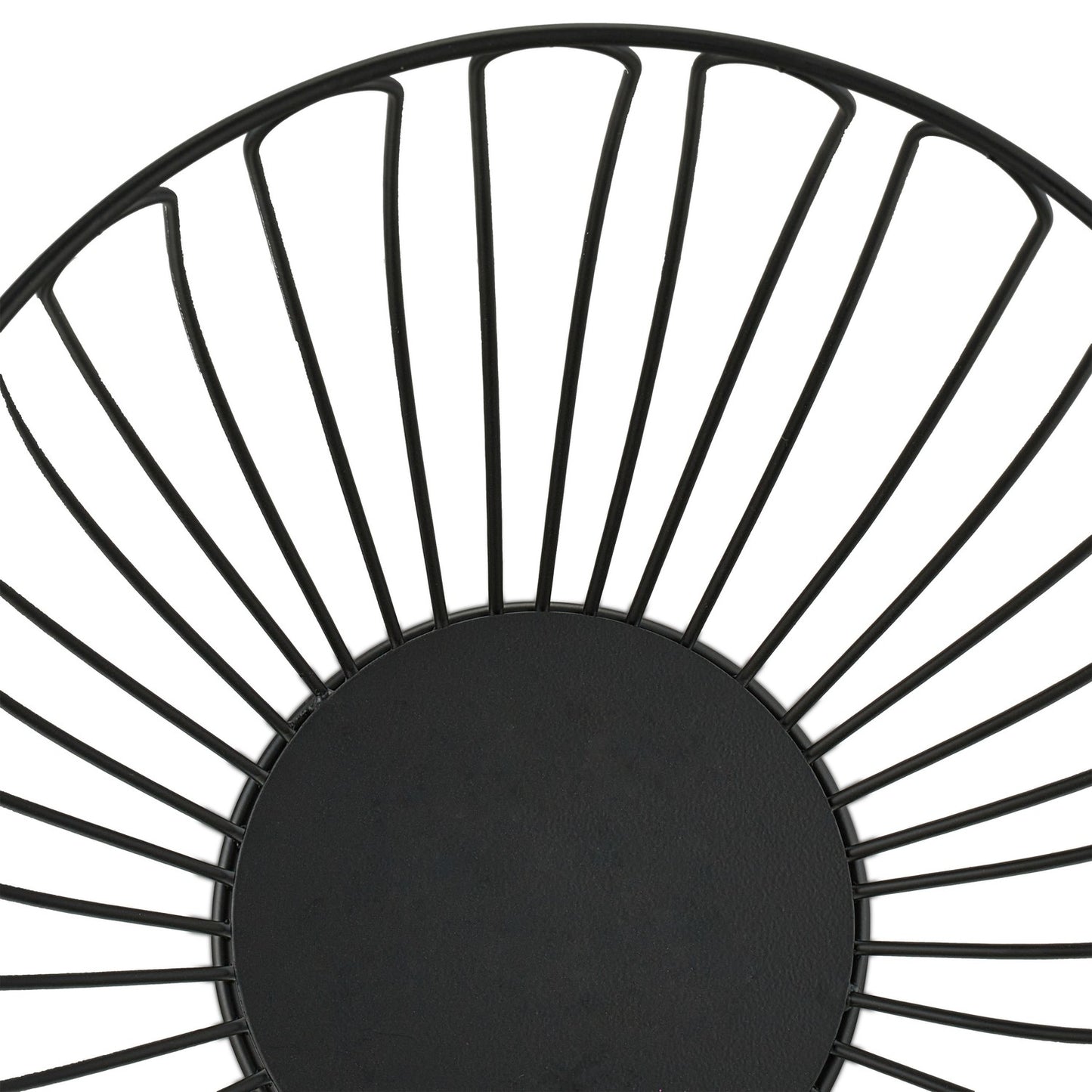 Fruit bowl in black metal