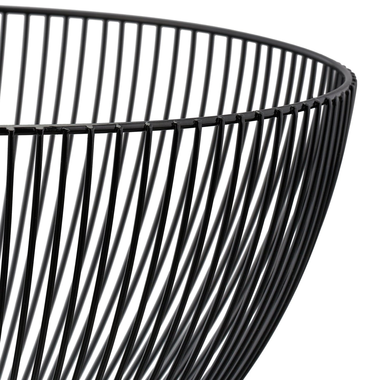 Fruit bowl in black metal