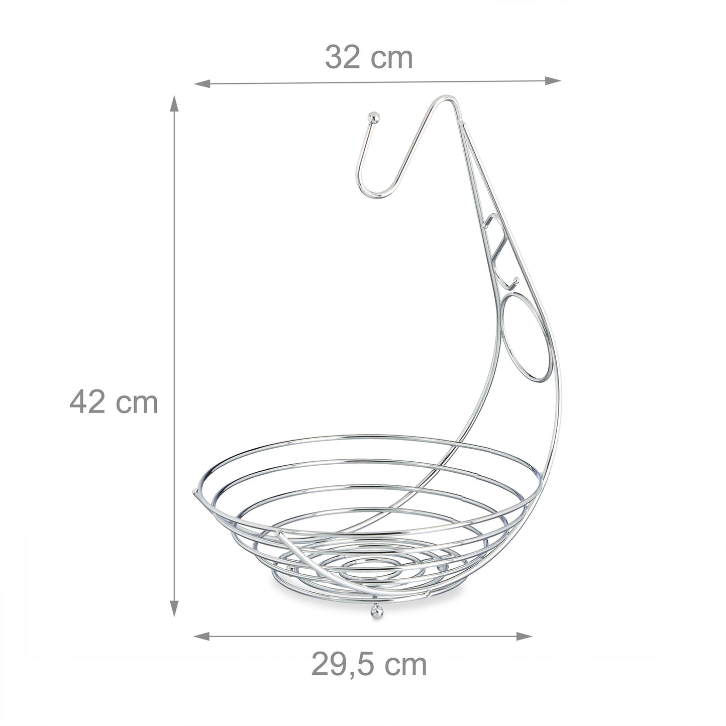 Fruit bowl with banana holder
