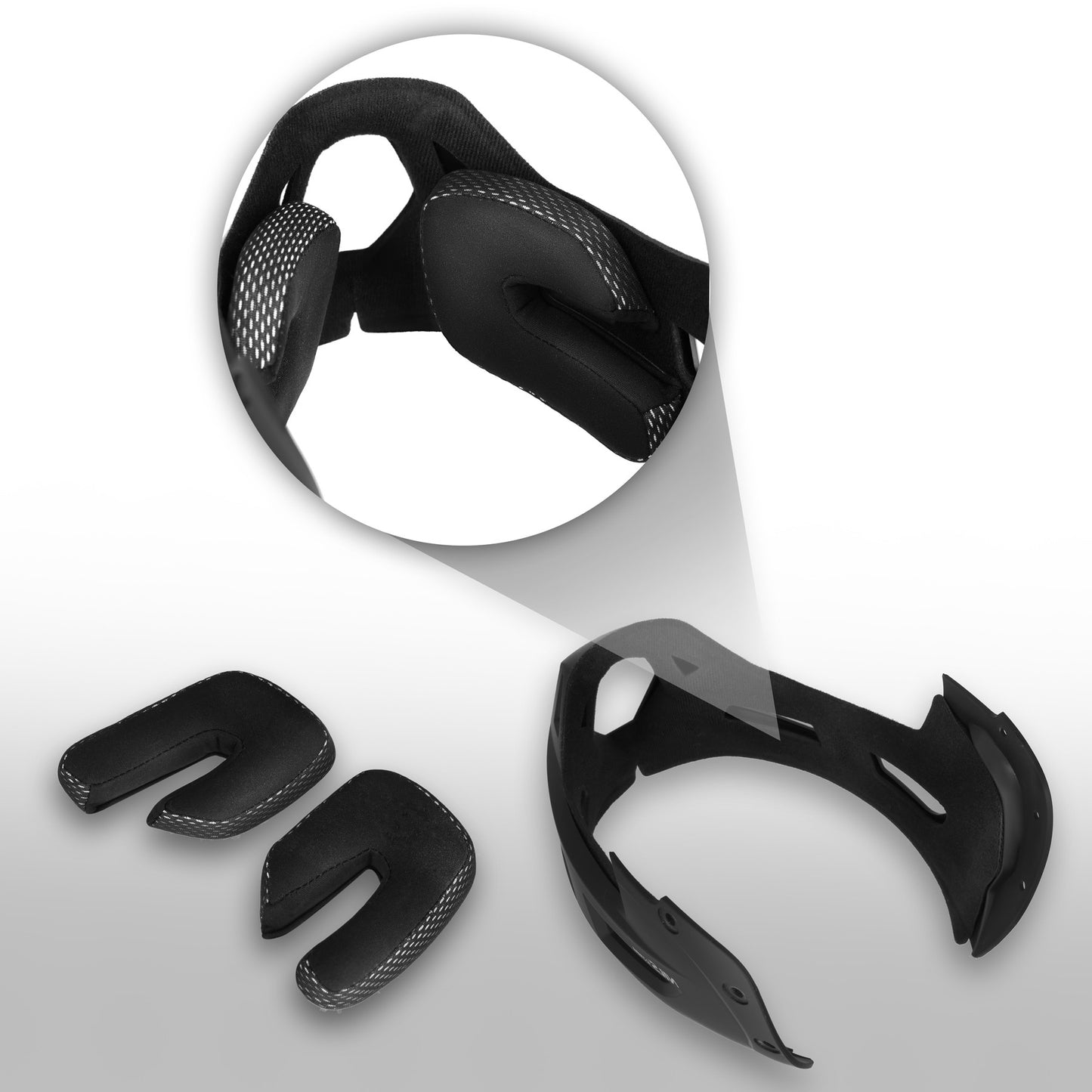 Full-Face Bike Helmet, Size L 58–61 cm, Detachable Chin Guard