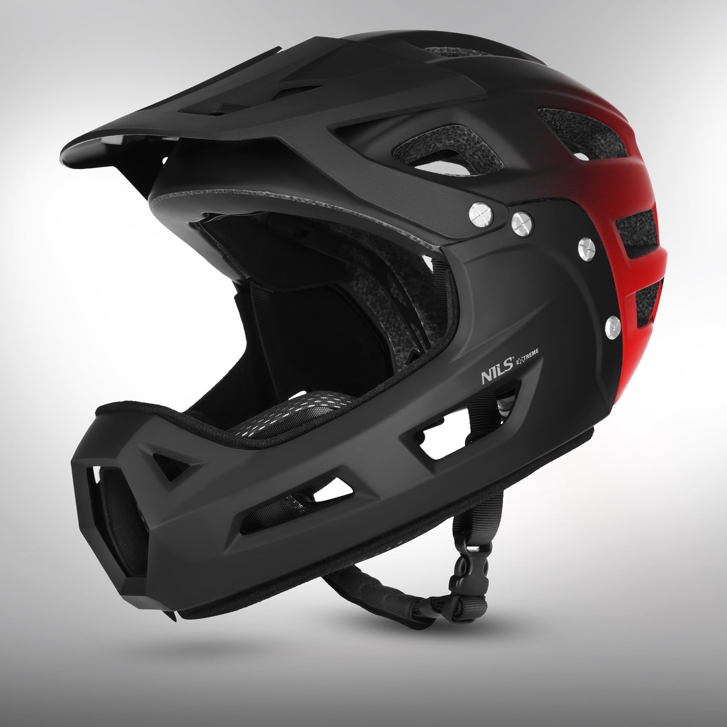 Full-Face Bike Helmet, Size L 58–61 cm, Detachable Chin Guard