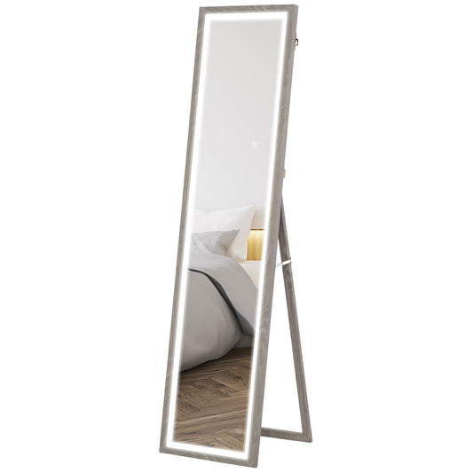Full-Length LED Mirror, 40x160 cm, Touch Control, Dimmable
